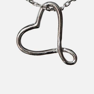 Premium Figure Eight Heart Pewter Necklace - Handmade & Fairly Traded