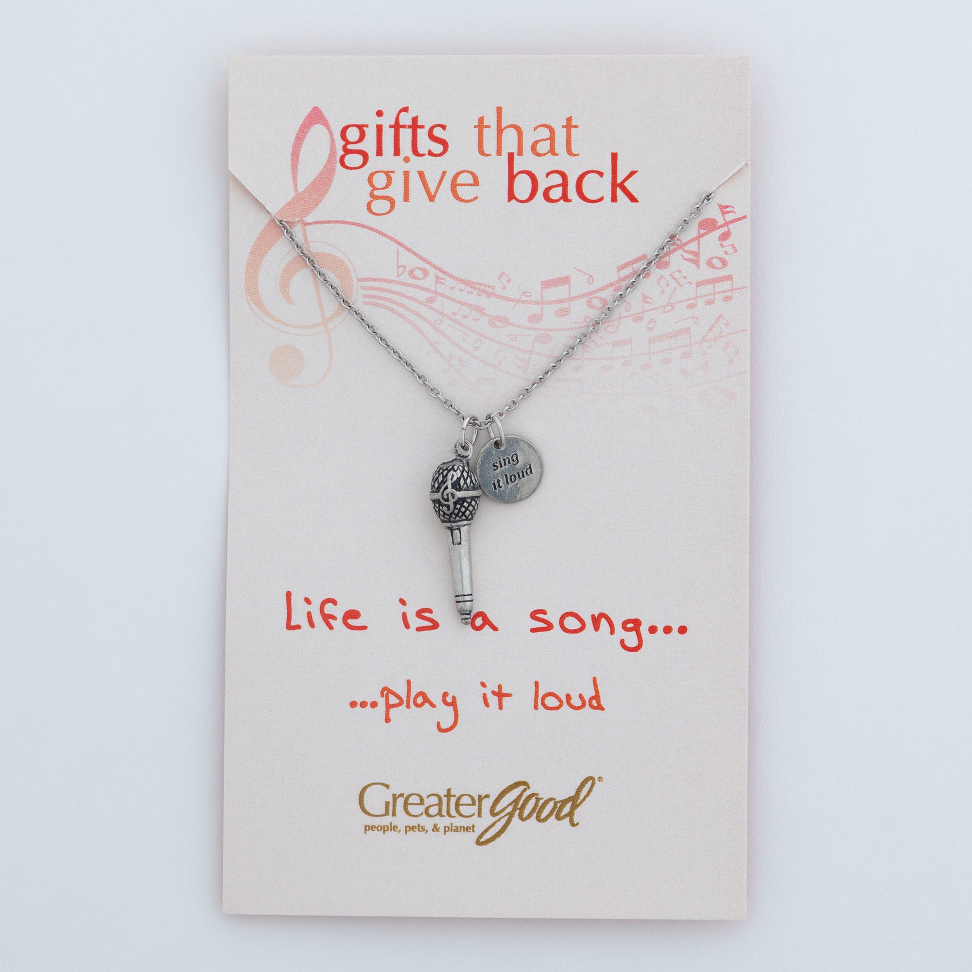 Ultimate Music Lover's Necklace - Premium Pewter Design