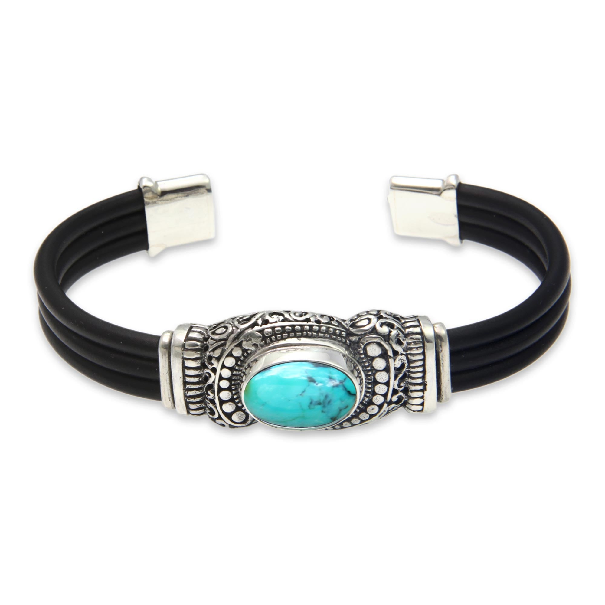 Premium Royal Splendor Turquoise Cuff Bracelet - Handcrafted Luxury