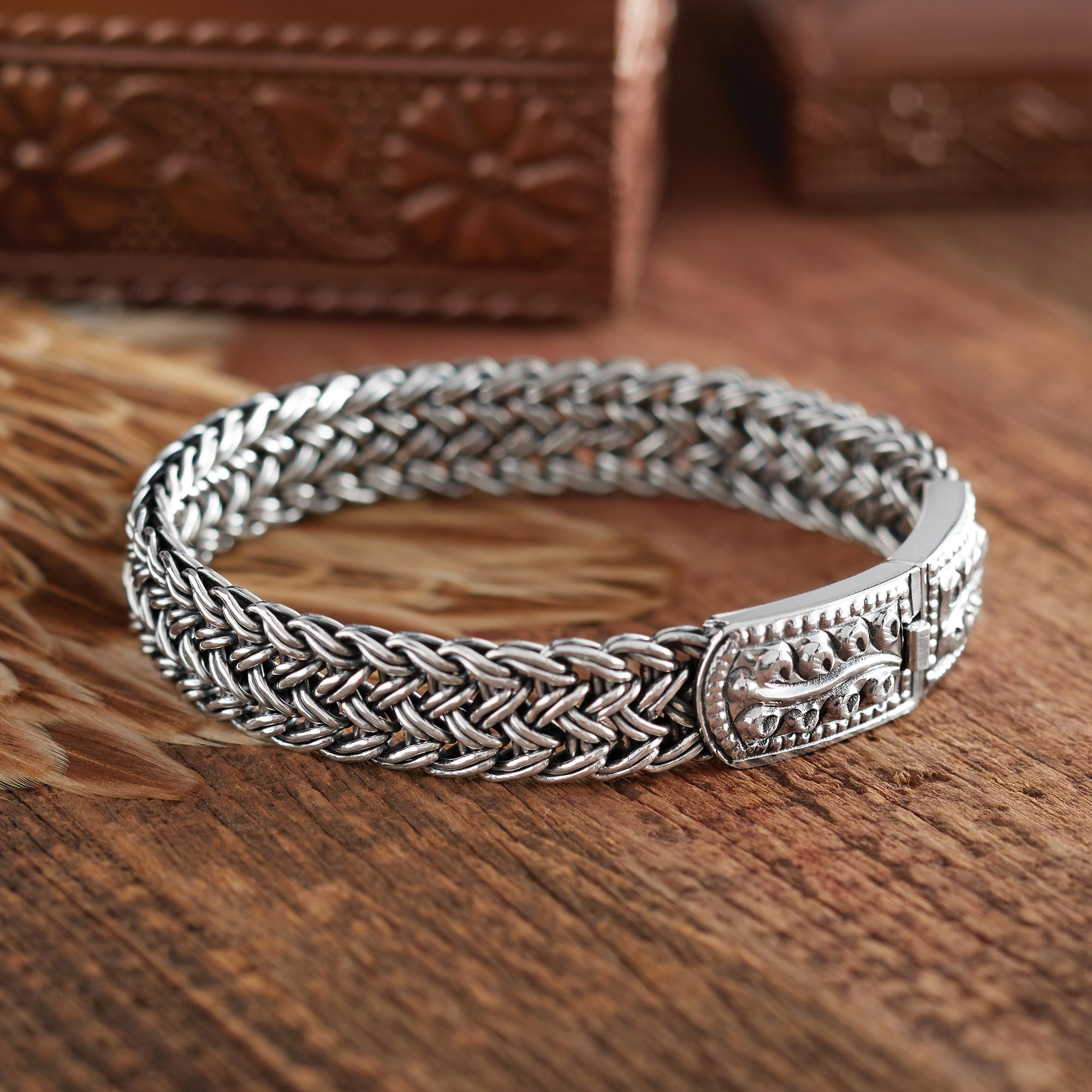 Premium Unity Silver Braided Bracelet - Handcrafted Elegance