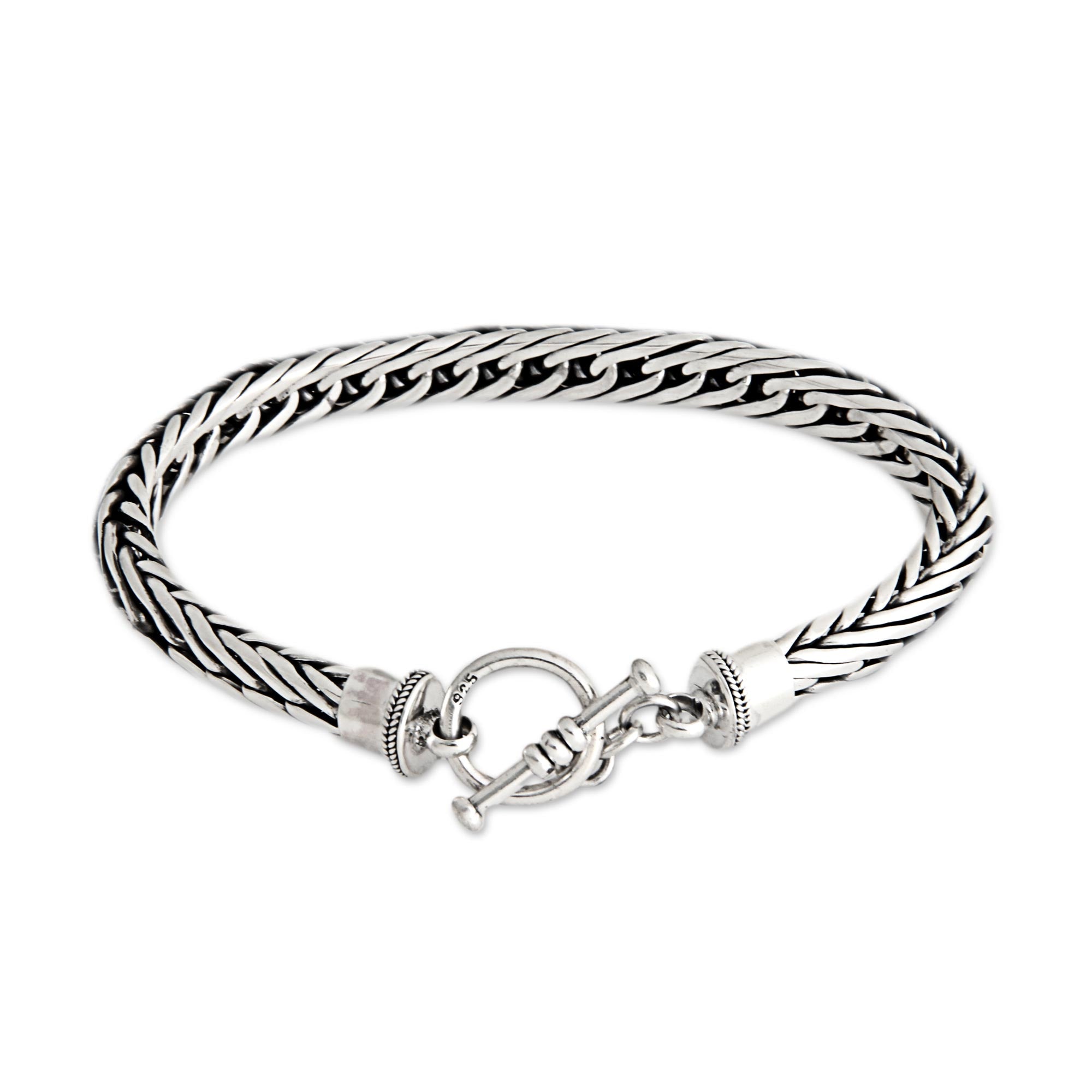 Premium Serpent Silver Men's Bracelet - Ultimate Style Statement