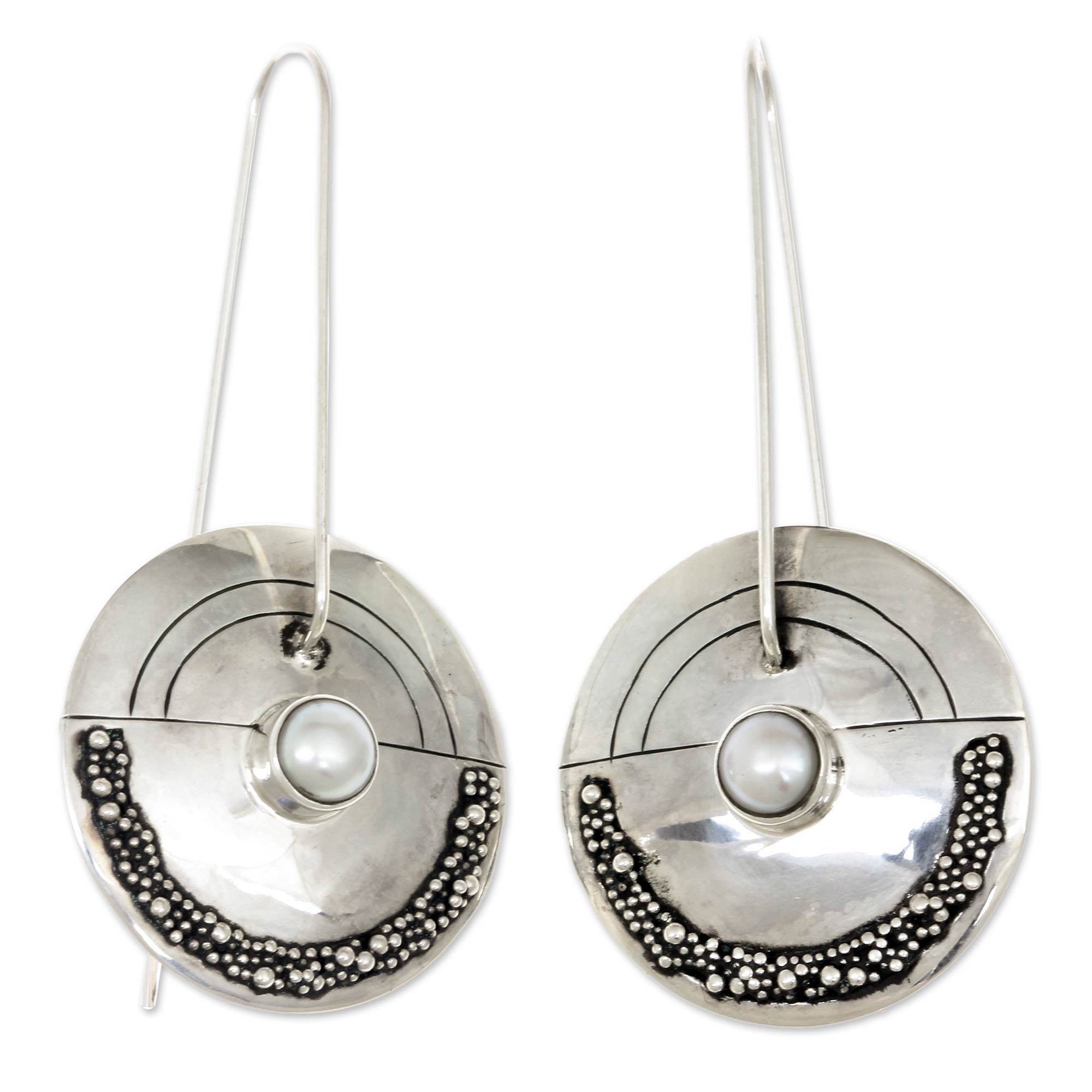 Premium Moonlight Sand Drop Earrings - Handmade Sterling Silver