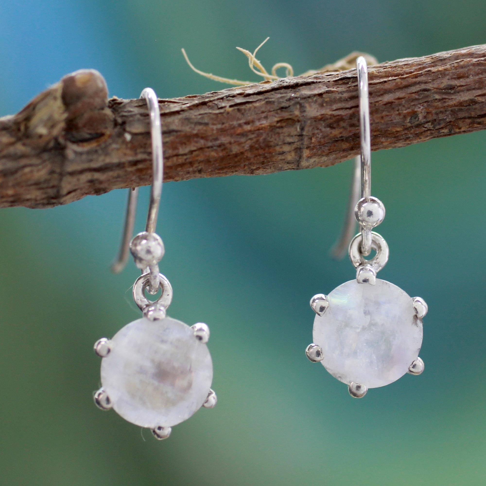 Premium Romance Sterling Silver Moonstone Earrings