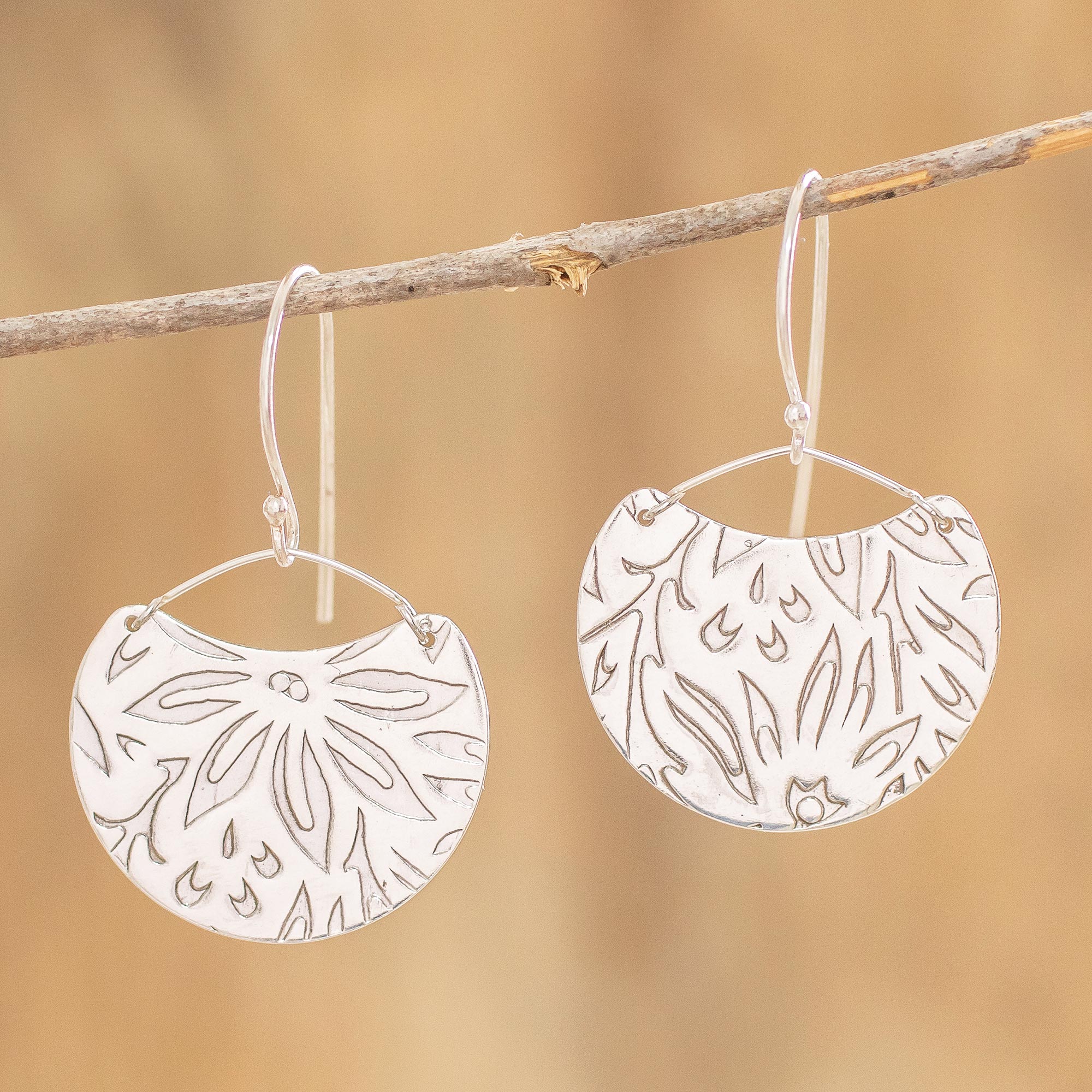 Petal Paradise Premium Sterling Silver Floral Earrings