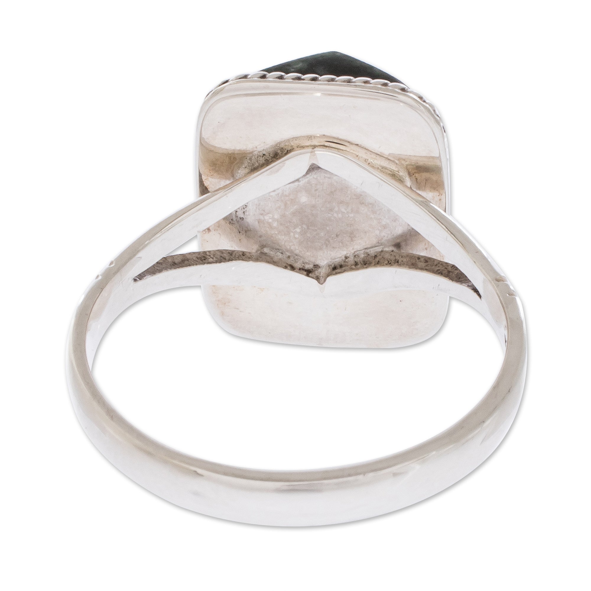 Premium Maya Forest Princess Jade Ring - Sterling Silver Elegance