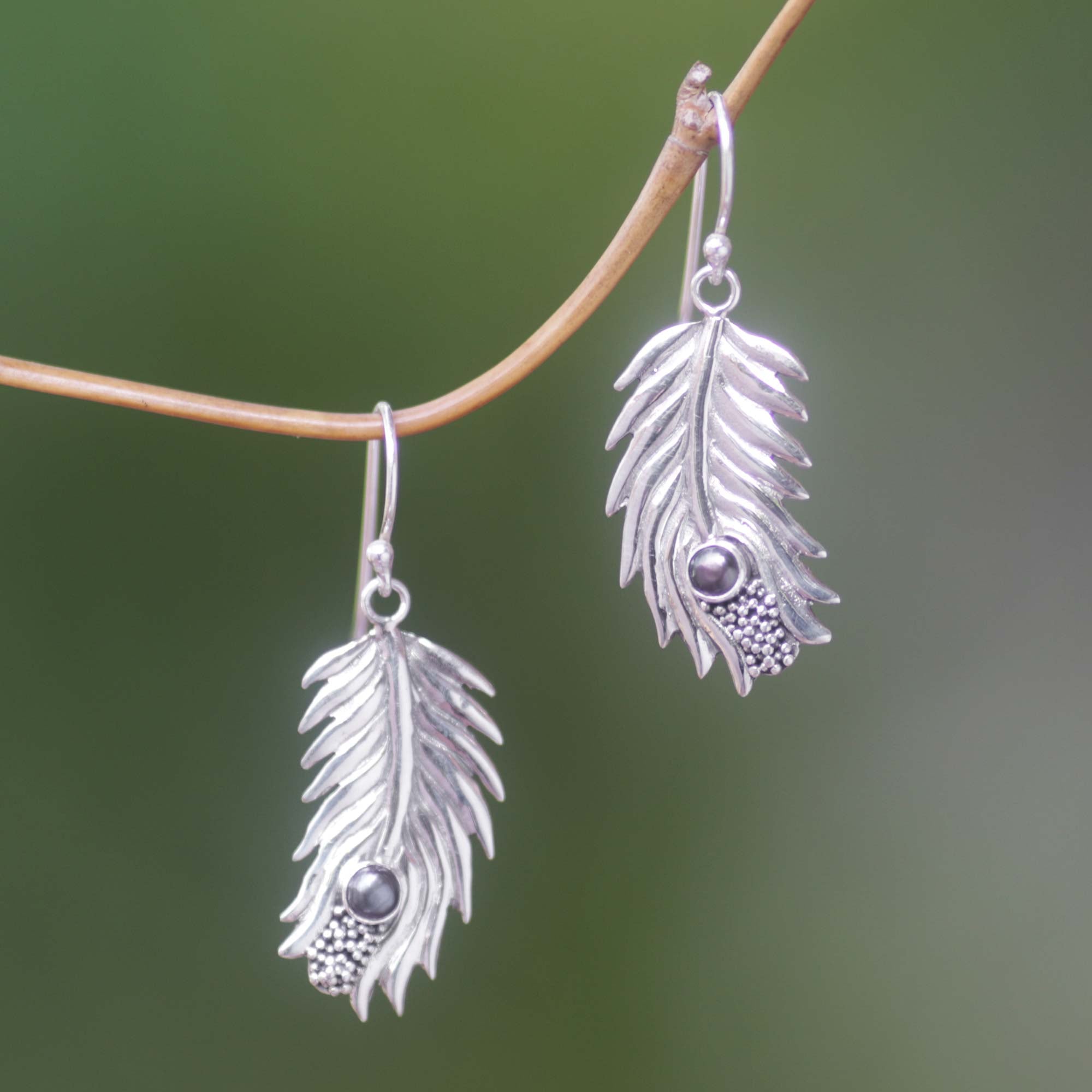 Premium Black Pearl Dangle Earrings - Handcrafted Elegance