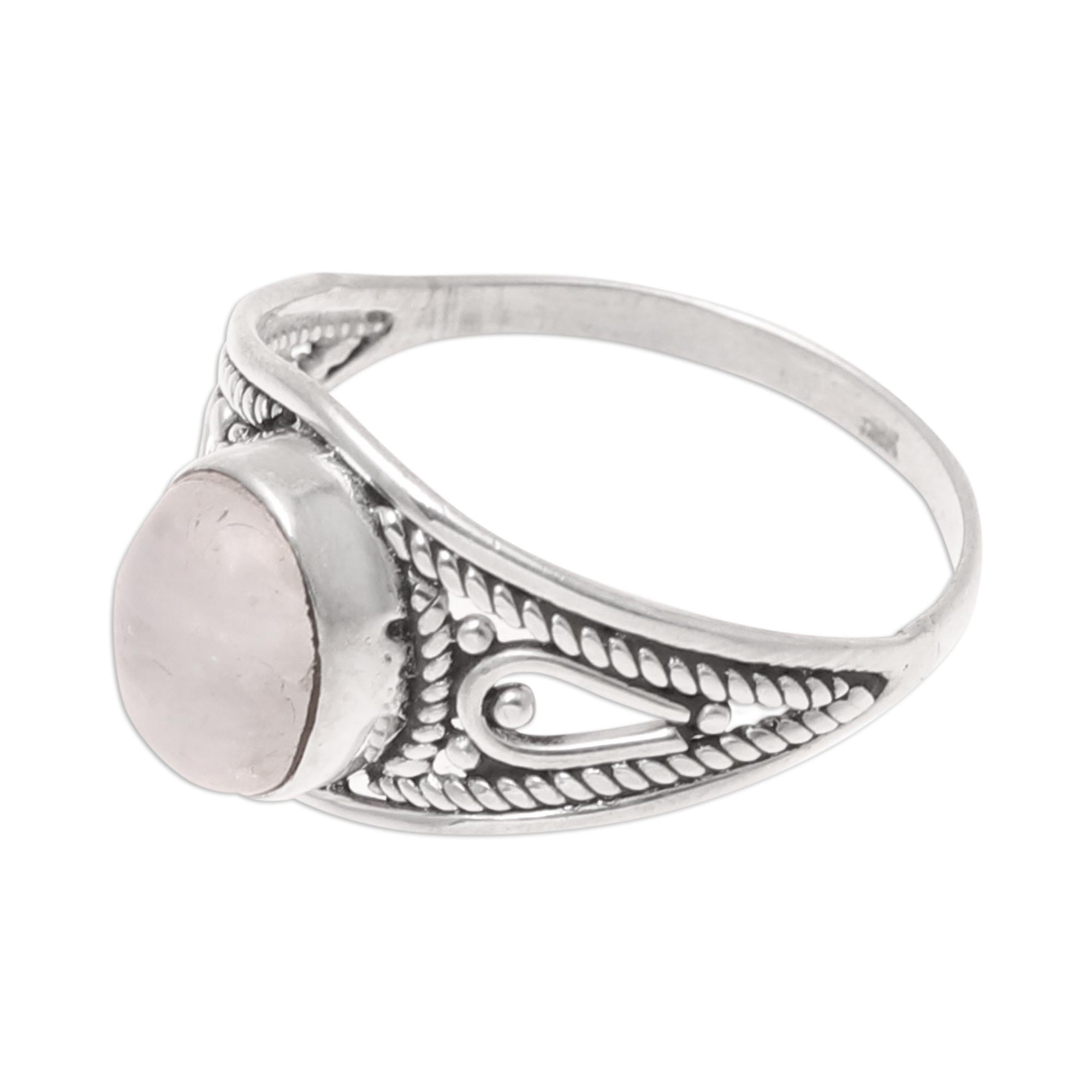 Premium Oval Rainbow Moonstone Cocktail Ring – Handcrafted Sterling Silver Jewelry