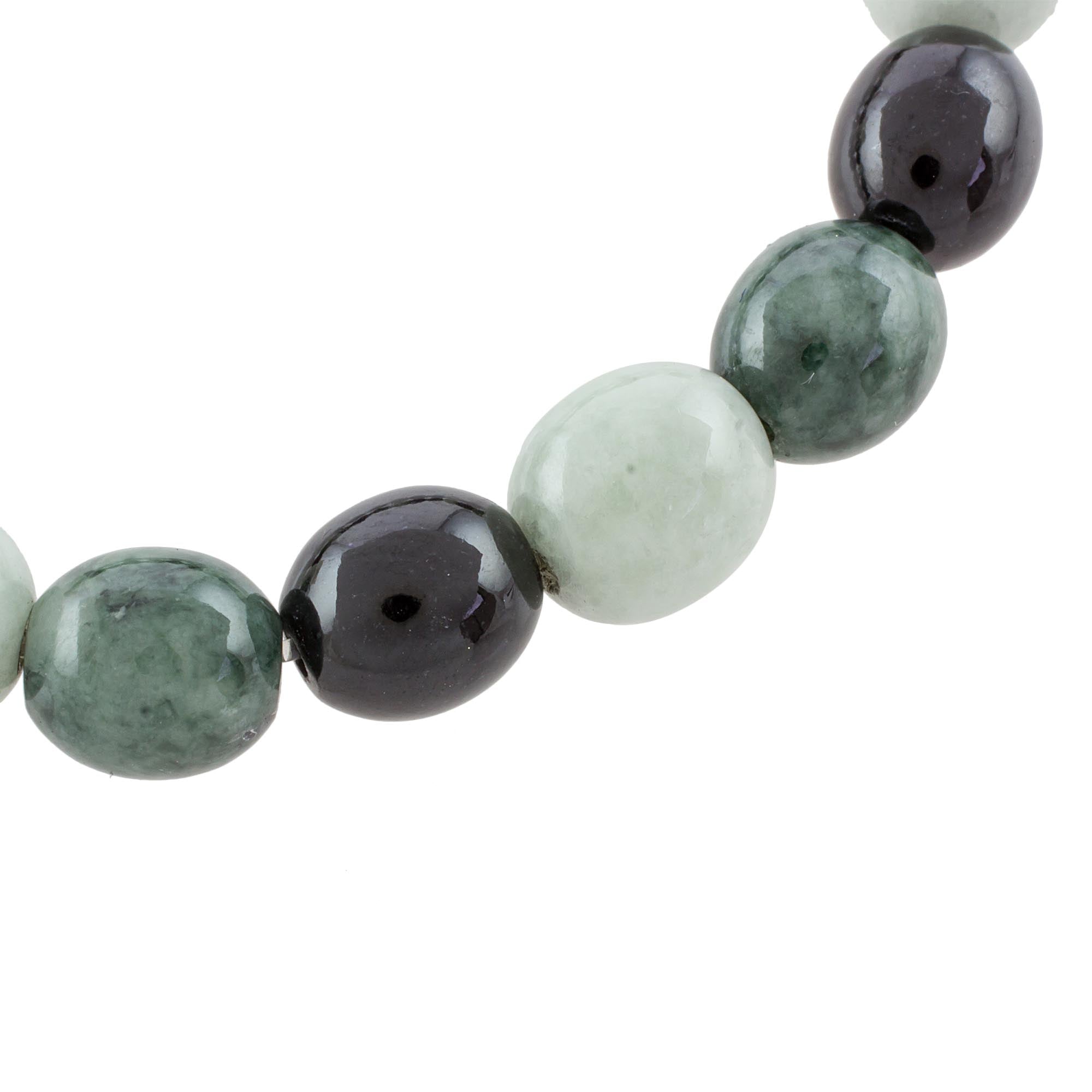 Premium Natural Jade Stretch Bracelet - Light & Shade Collection