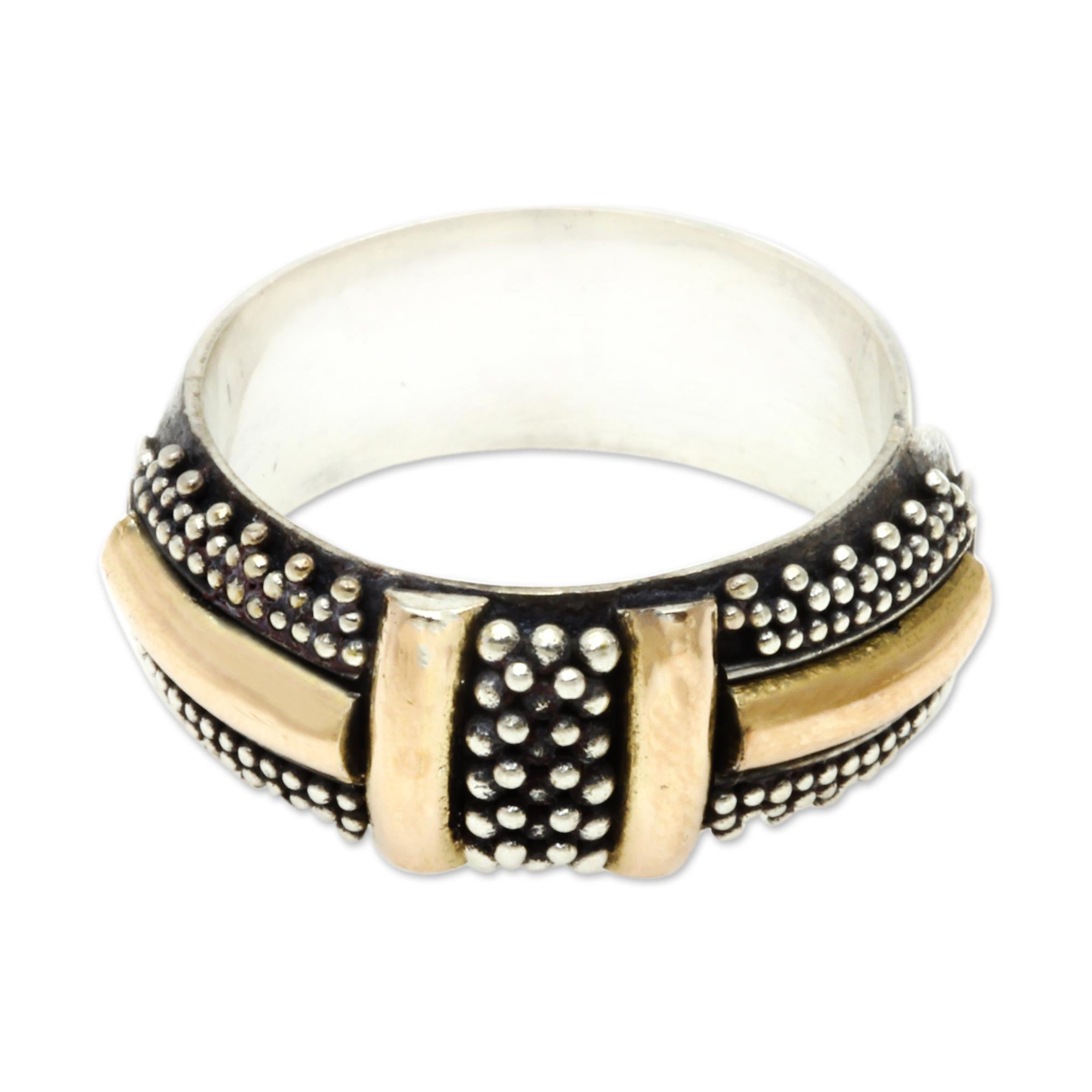 Ultimate Noble Treasure Handcrafted Gold & Silver Ring