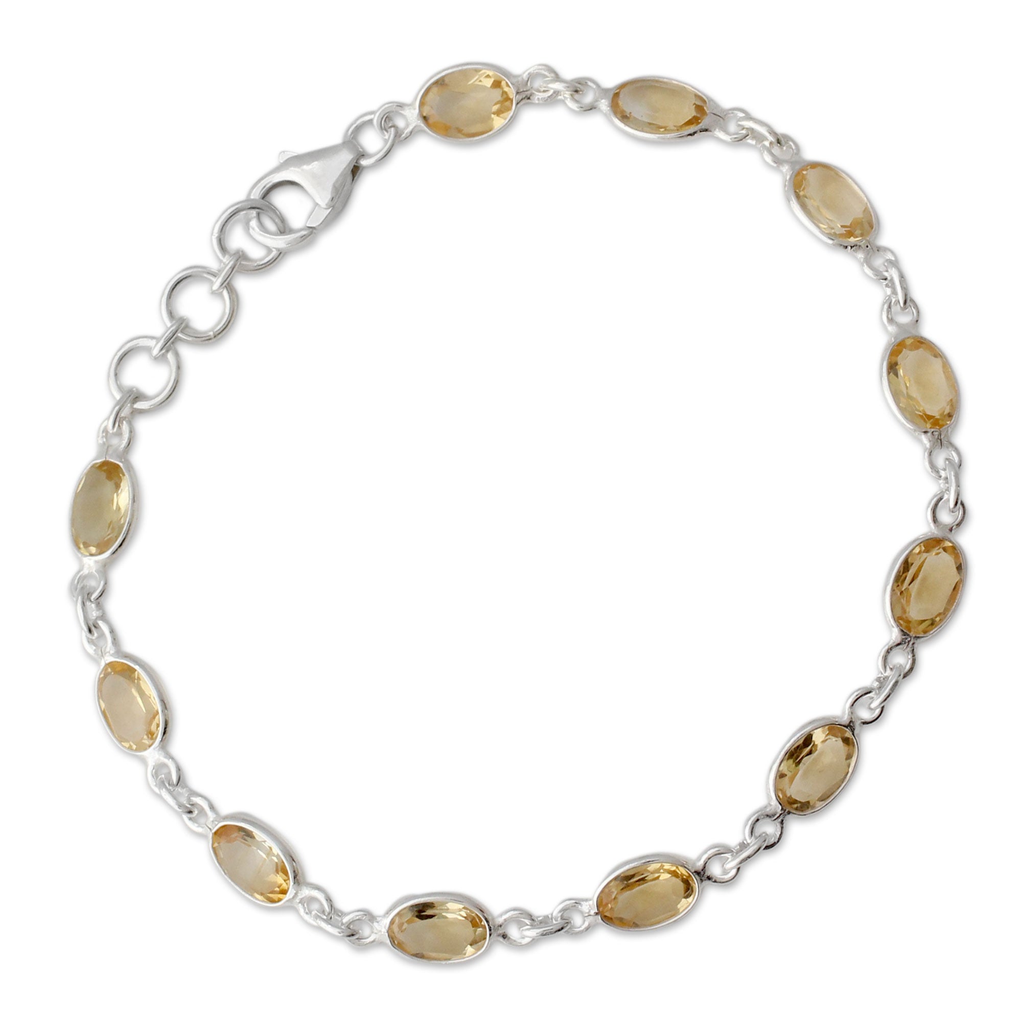 Ultimate Romantic Citrine Tennis Bracelet