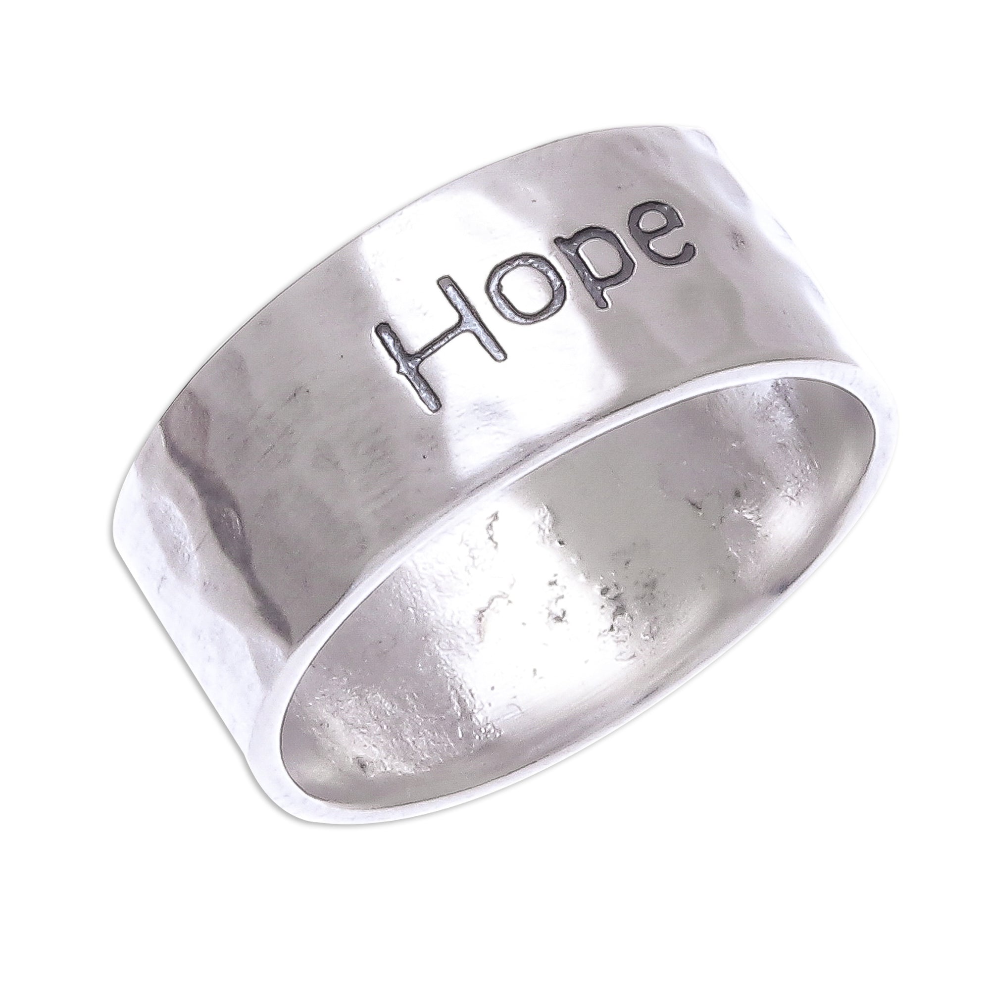 Premium Spirit of Hope Sterling Silver Ring - Handcrafted Elegance