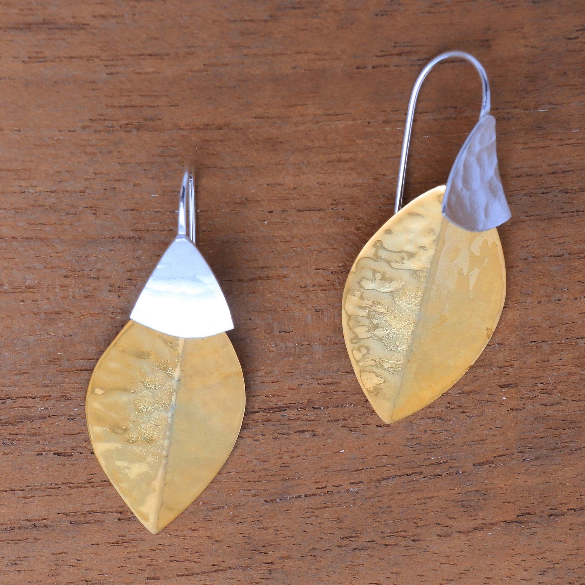 Premium 22k Gold Plated Bali Dangle Earrings - Modern Fall Design