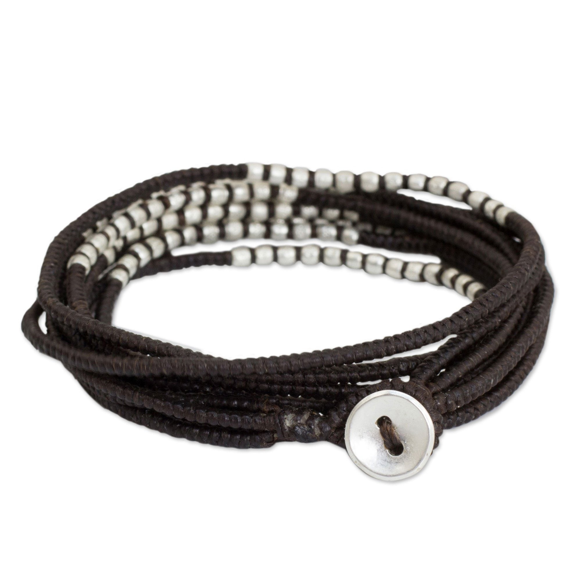 Premium Brown Braided Wrap Bracelet - Handmade & Fair Trade