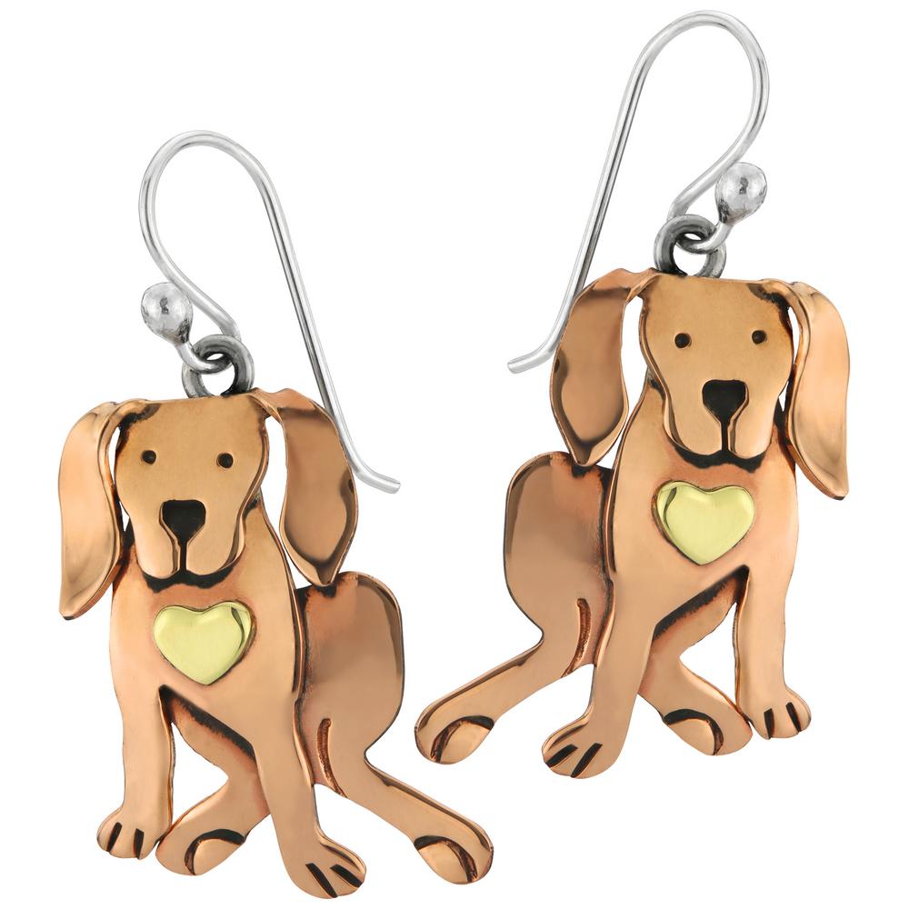 Premium Sweet Pup Earrings - Handcrafted Copper Design