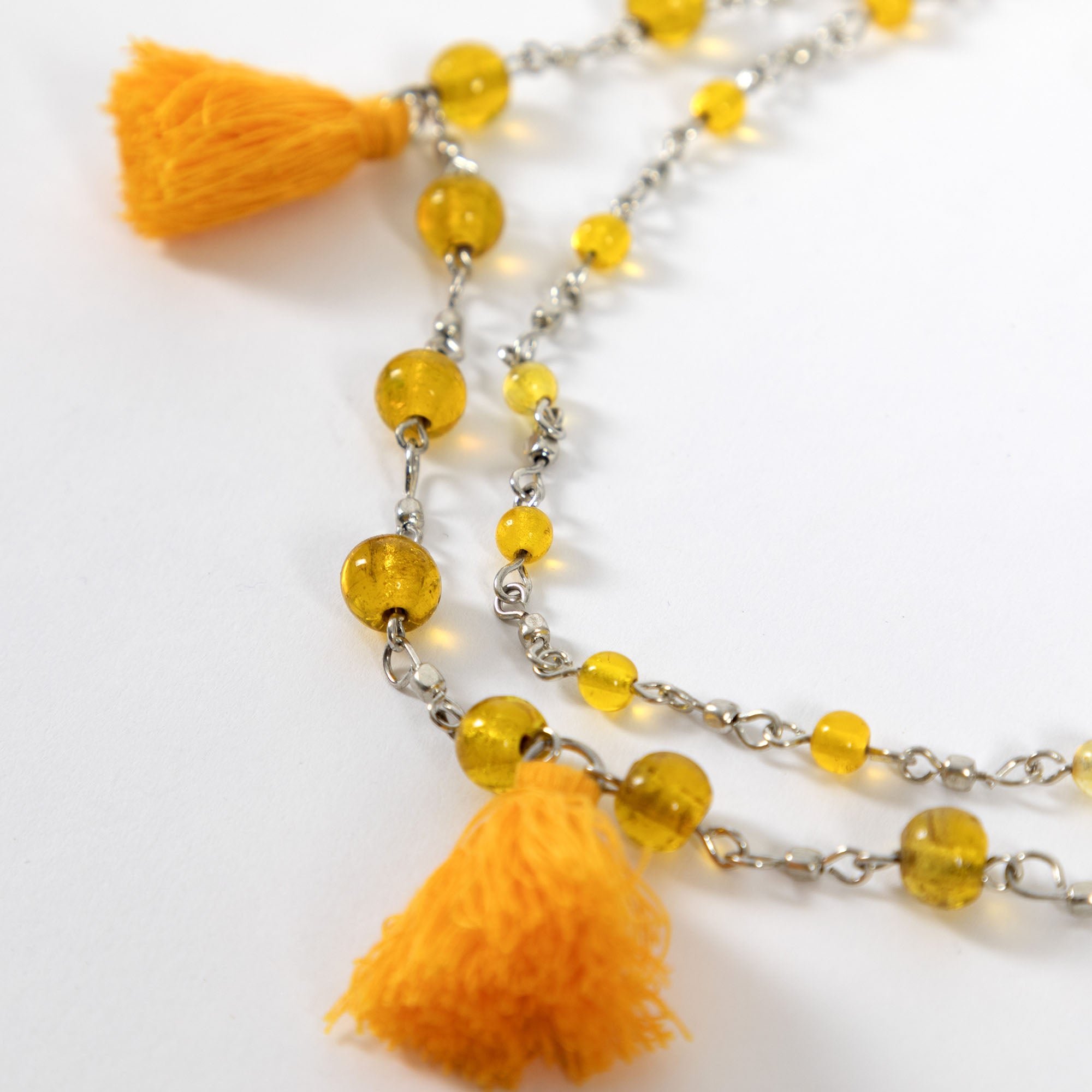 Premium Bohemian Tassel Necklace - Handcrafted in India