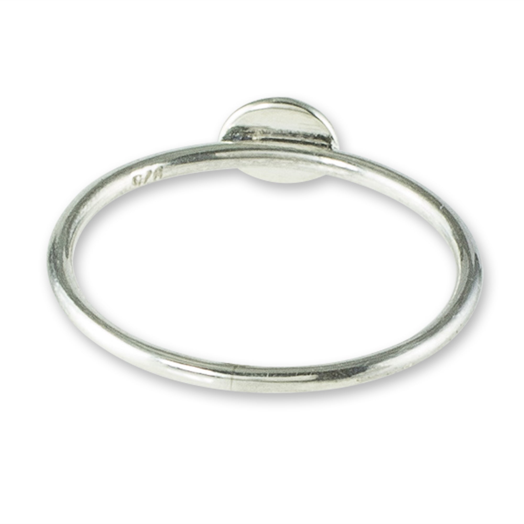 Premium Sterling Silver Circle Motif Ring by Modern Forms