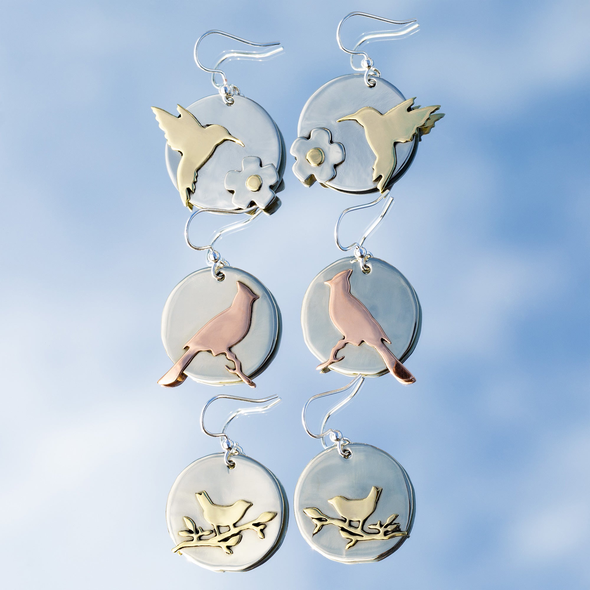 Premium Nature-Inspired Bird Silhouette Earrings