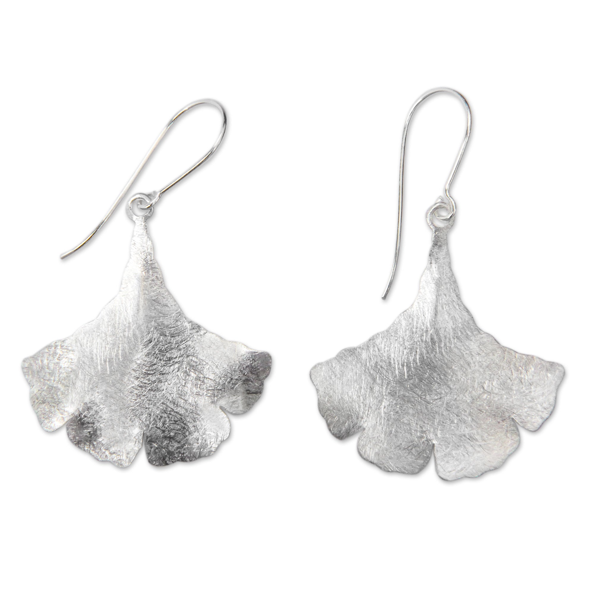 Premium Celery Leaf Sterling Silver Earrings – Handcrafted in Bali