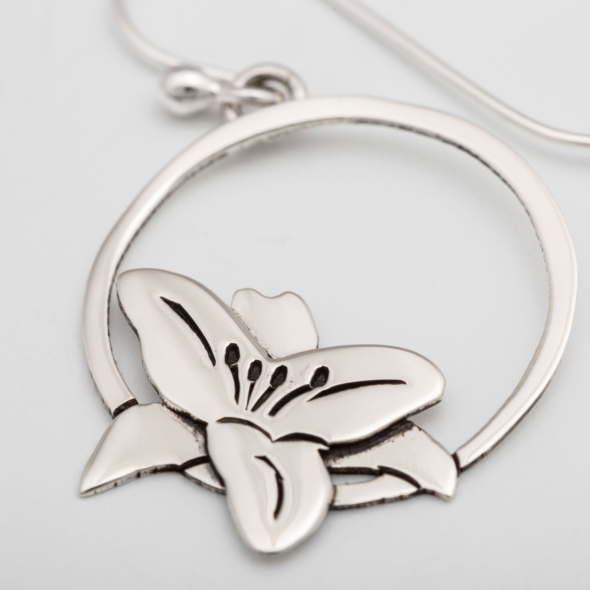 Premium Blooming Flowers Sterling Silver Earrings - Handcrafted Elegance