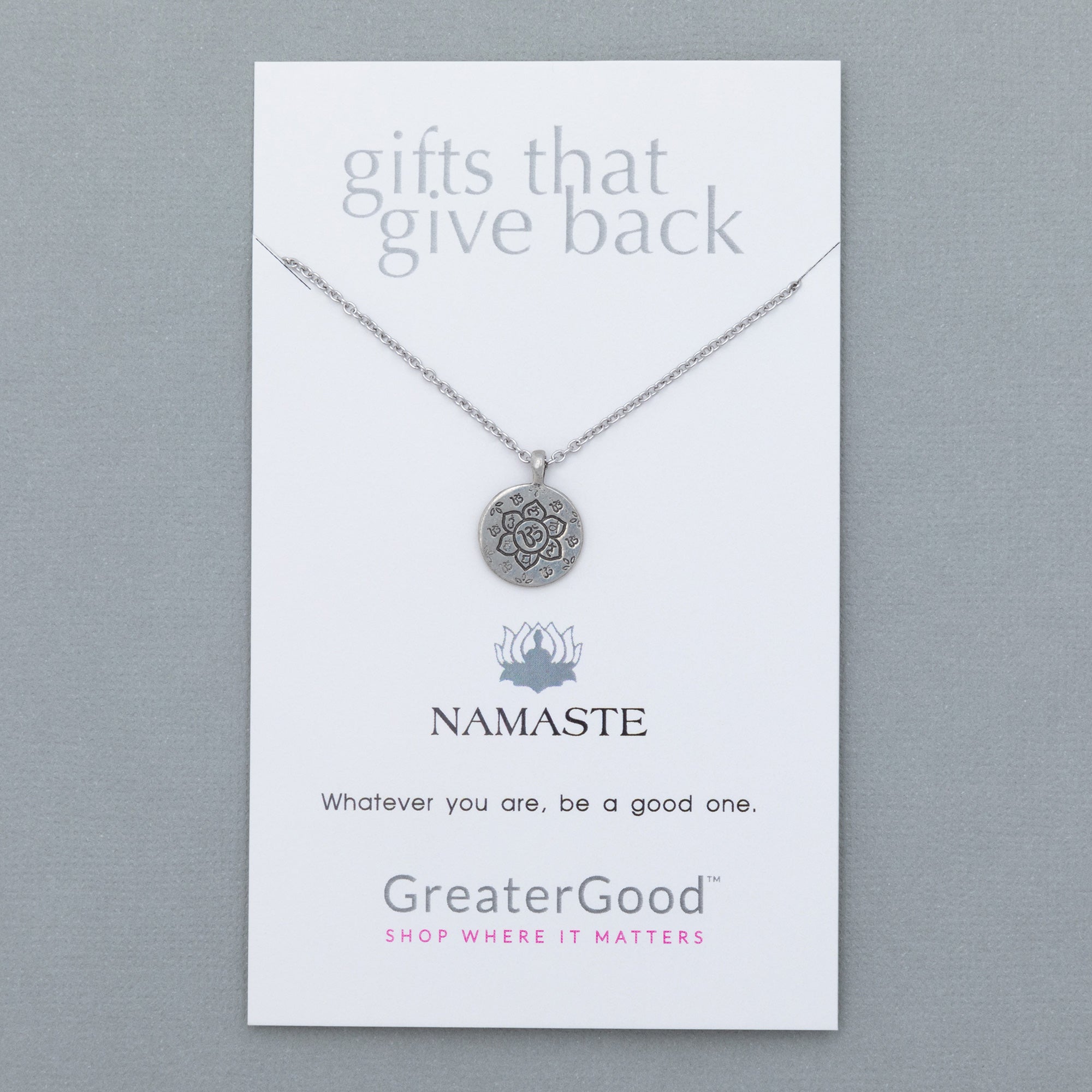 Premium Namaste Spirit Pewter Necklace