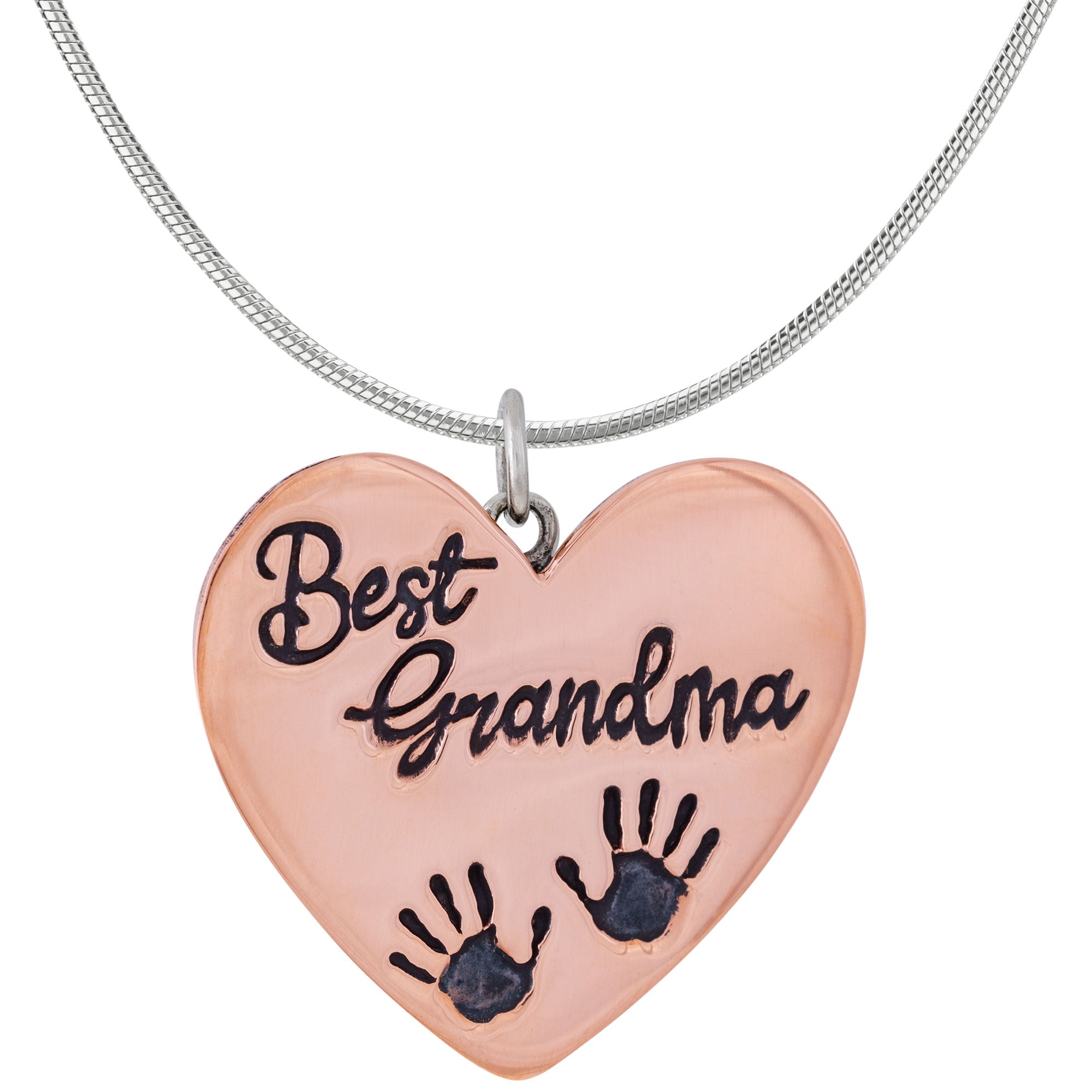 Premium Best Grandma Mixed Metal Necklace - Handcrafted Keepsake