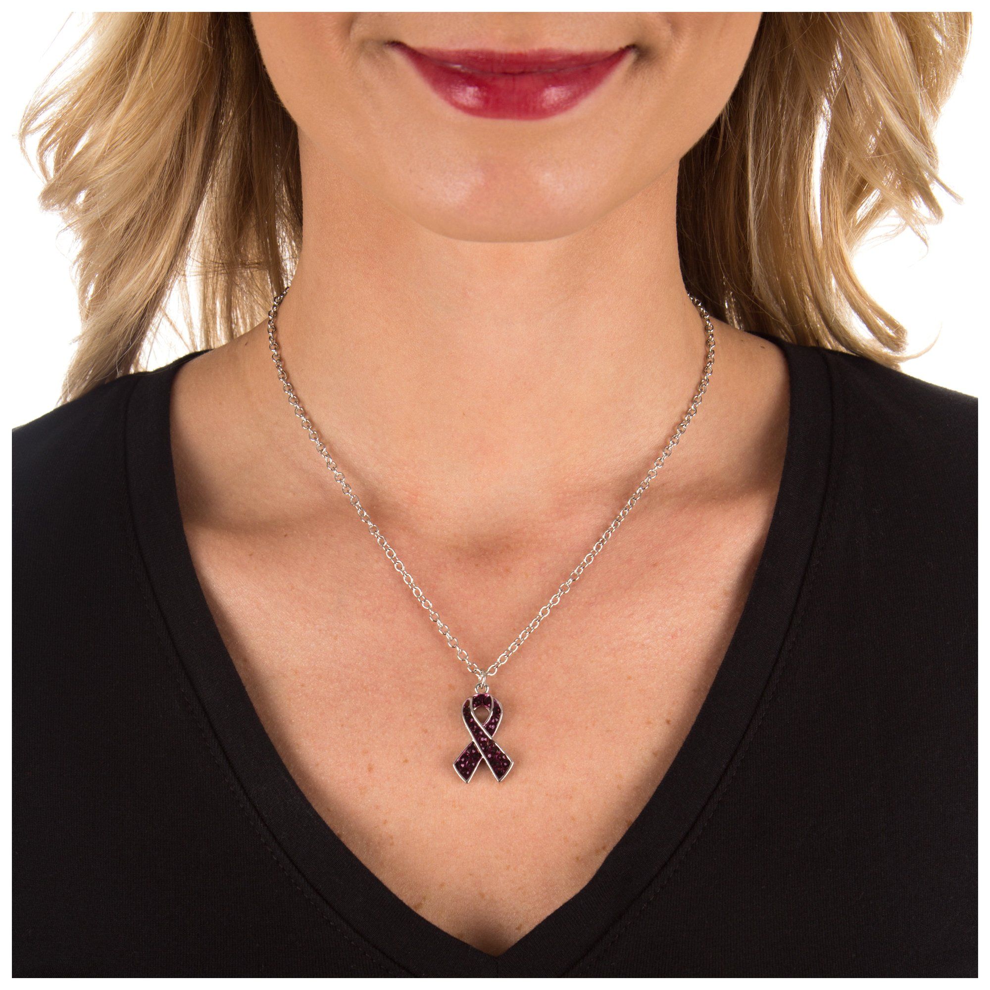 Premium Alzheimer's Awareness Necklace - Save Memories, Share Hope