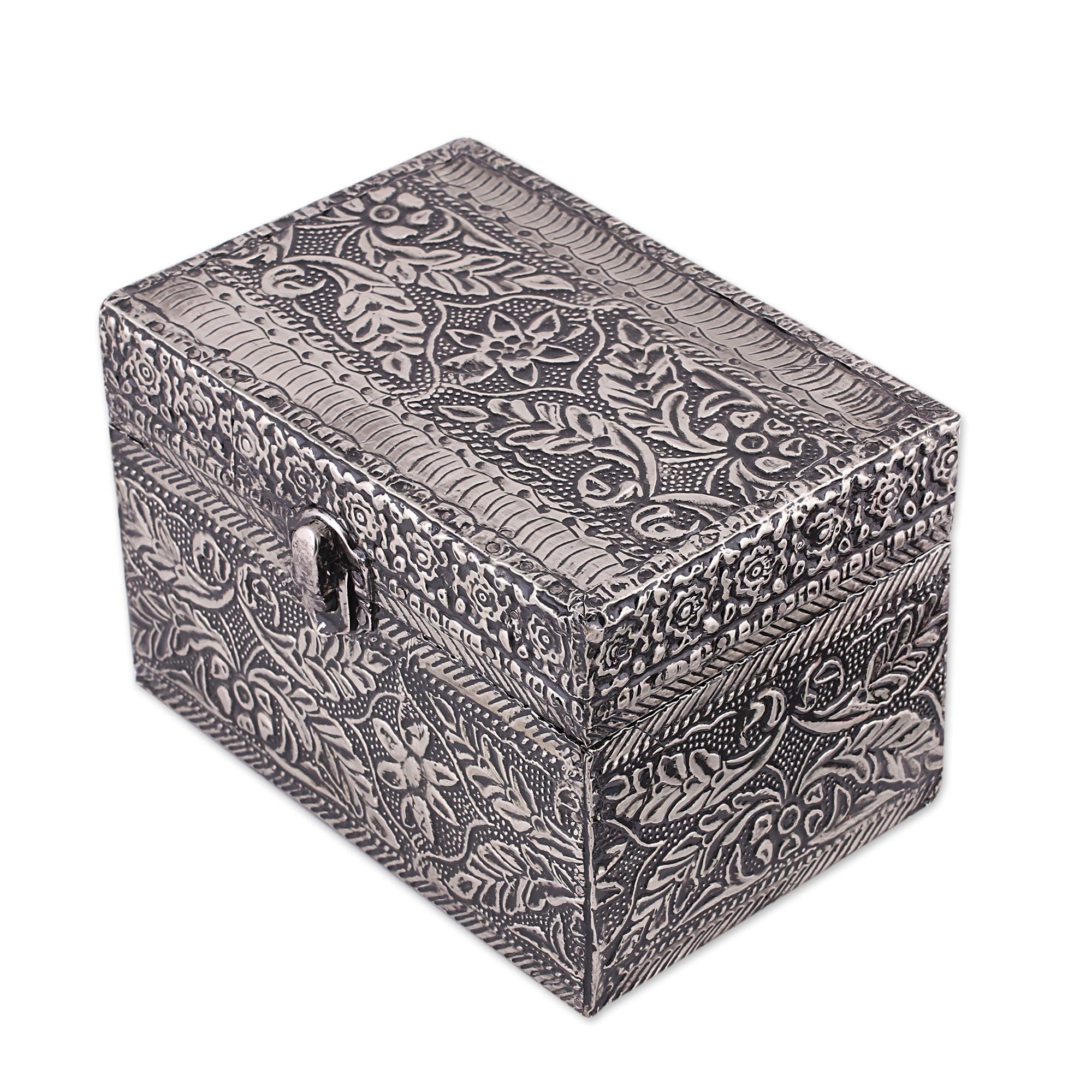 Premium Persian Paradise Jewelry Box - Handcrafted Metallic Design