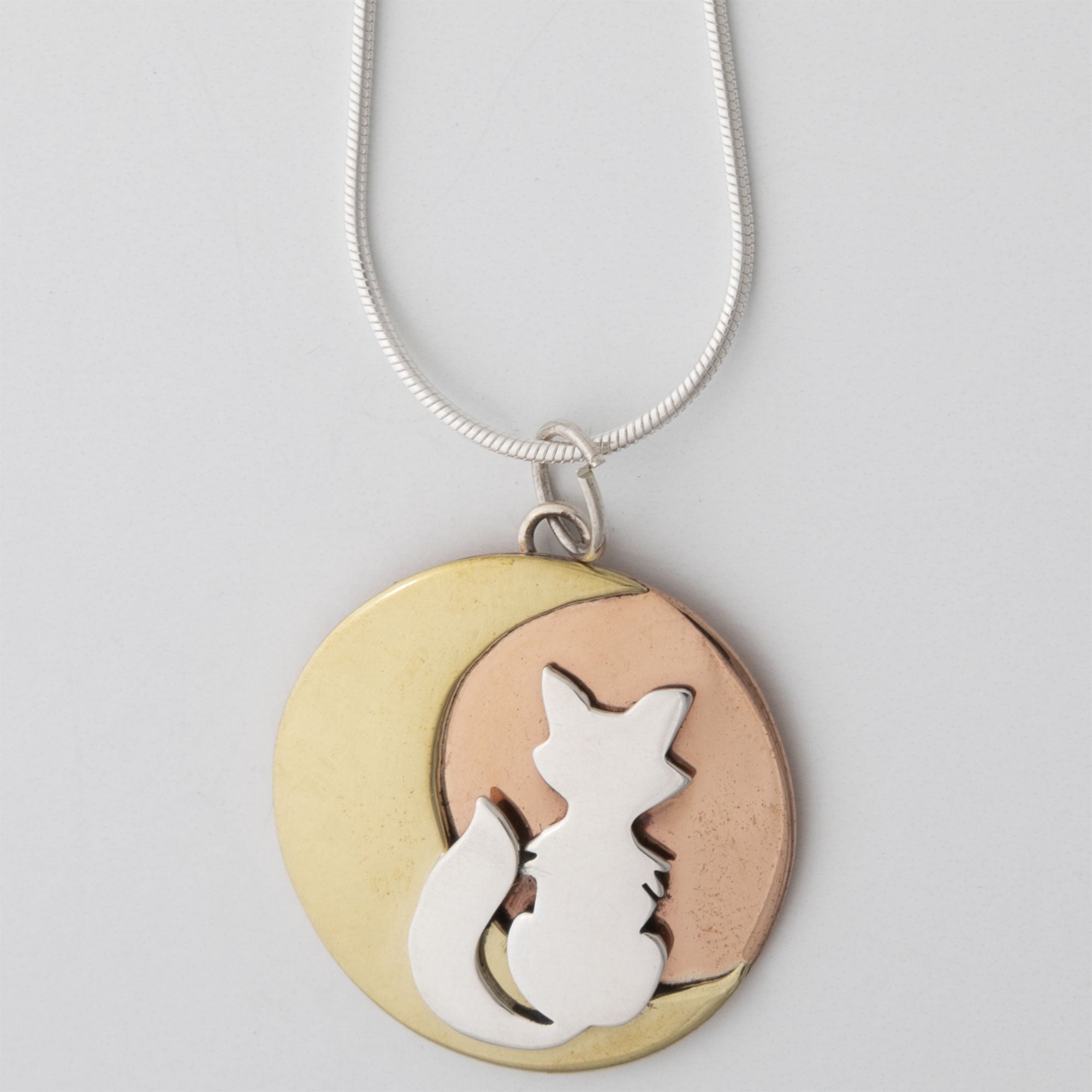 Premium Moonlight Fox Pendant Necklace