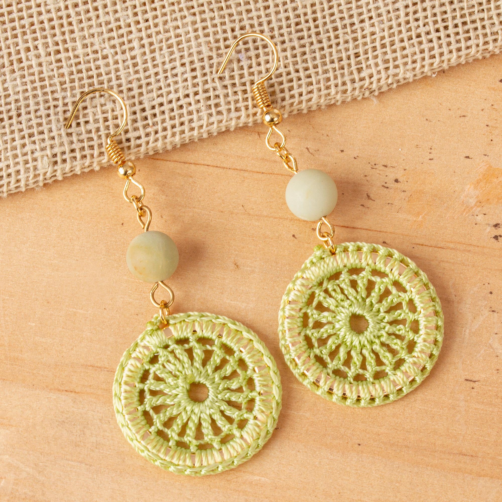 Premium Daphne Crocheted Dangle Earrings - Unique Handcrafted Jewelry