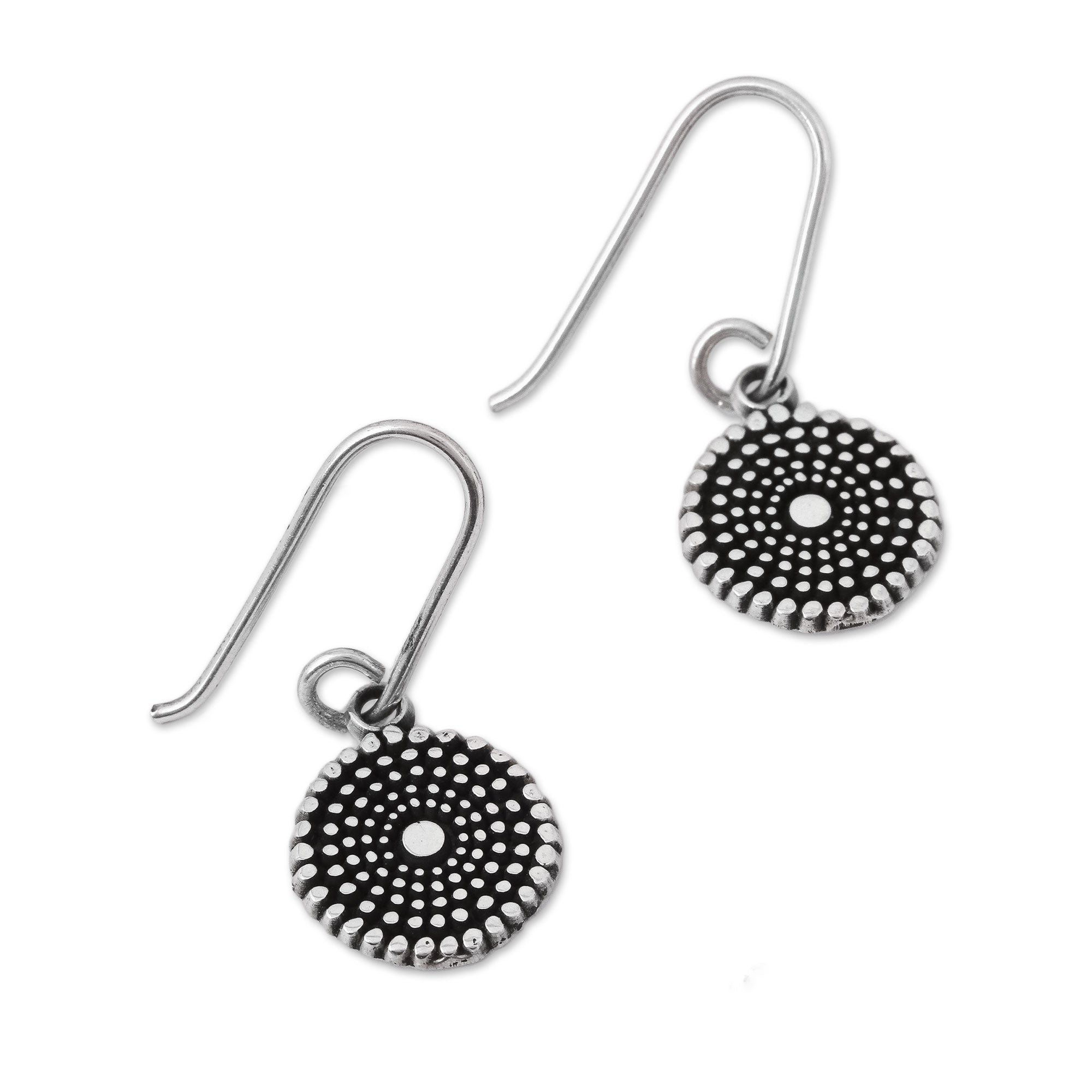 Premium Spiraling Splendor Handcrafted Sterling Silver Dangle Earrings