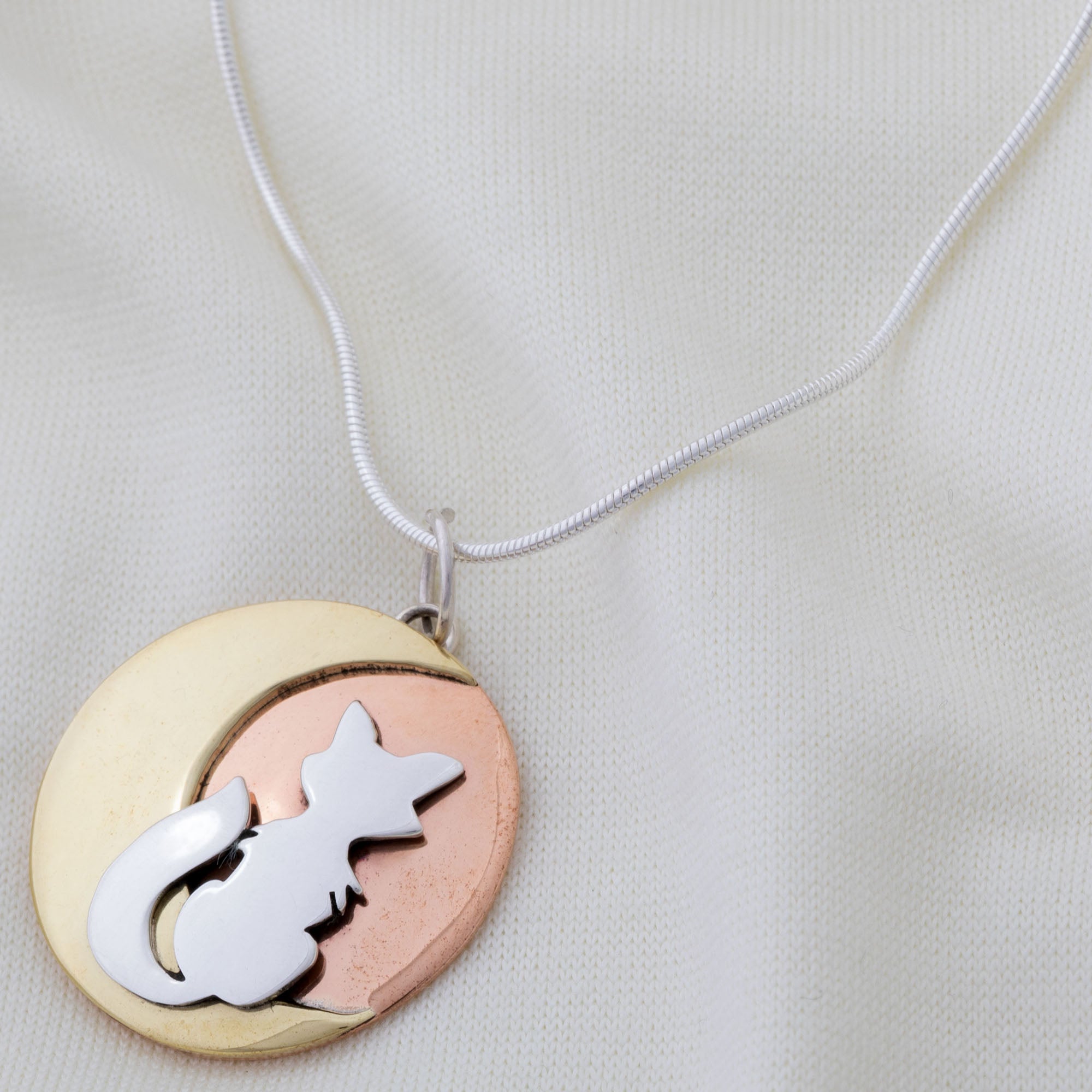 Premium Moonlight Fox Pendant Necklace