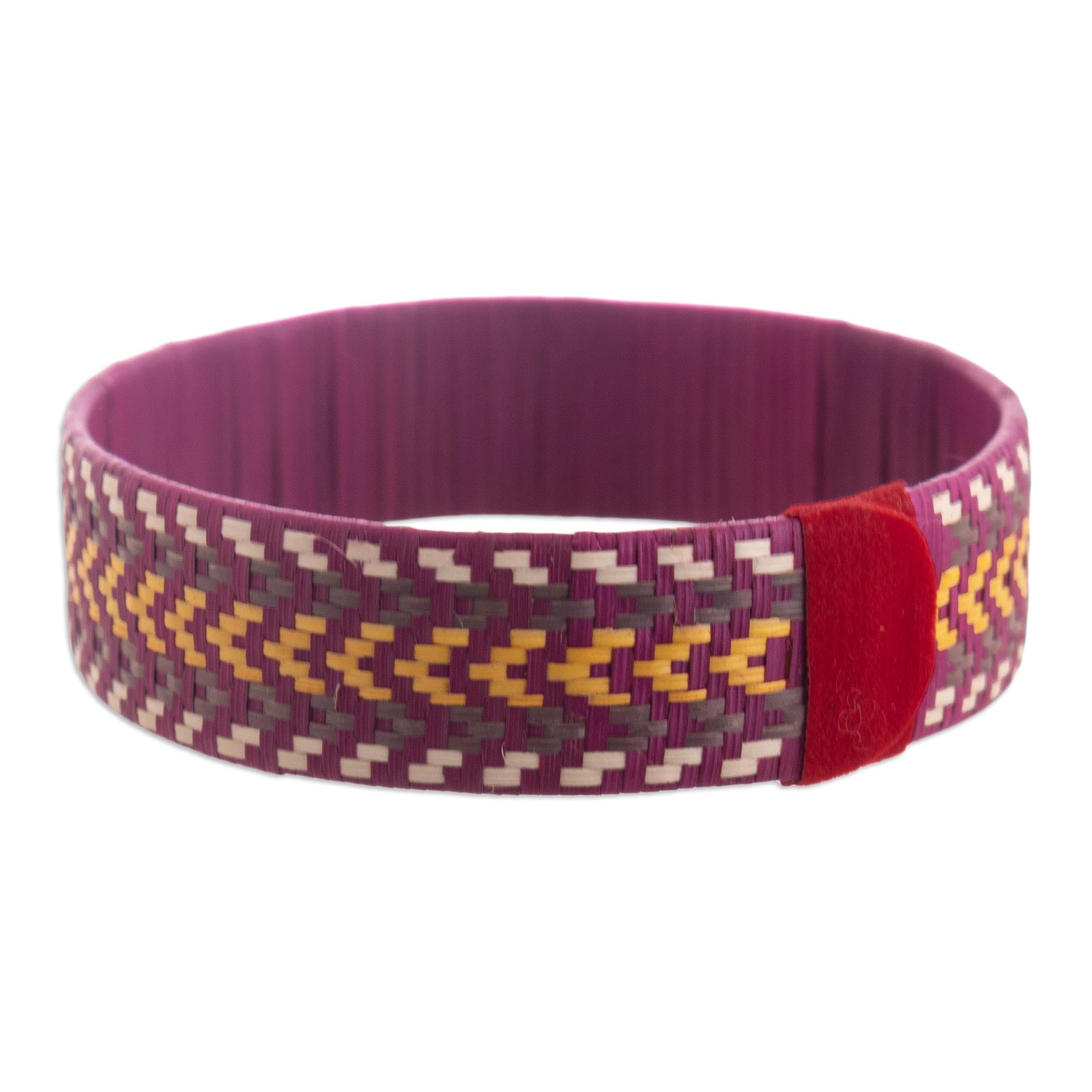 Premium Sun Runner Multicolor Woven Cuff Bracelet - Handcrafted by Zenu Artisans