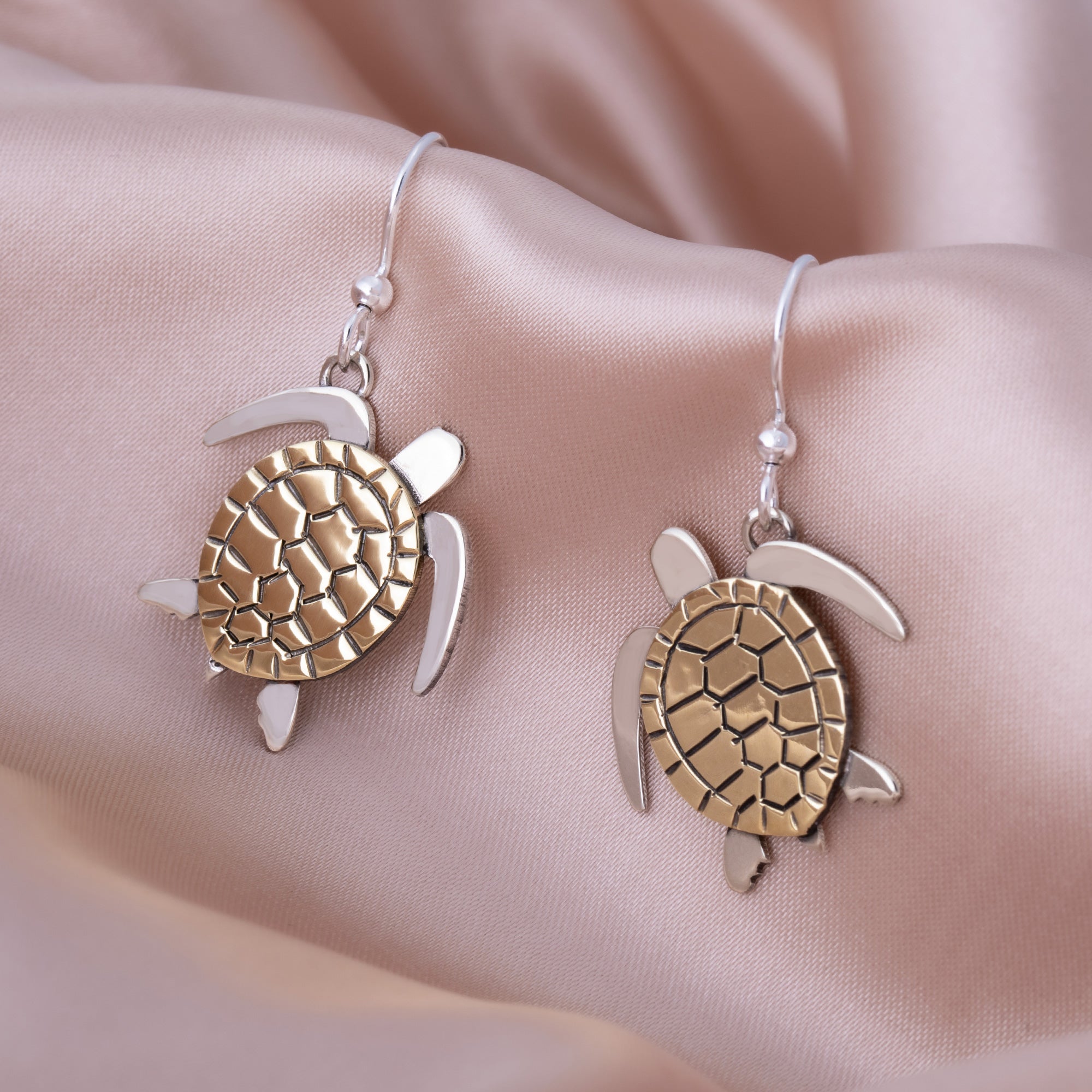 Premium Ocean-Inspired Sea Turtle Dangle Earrings