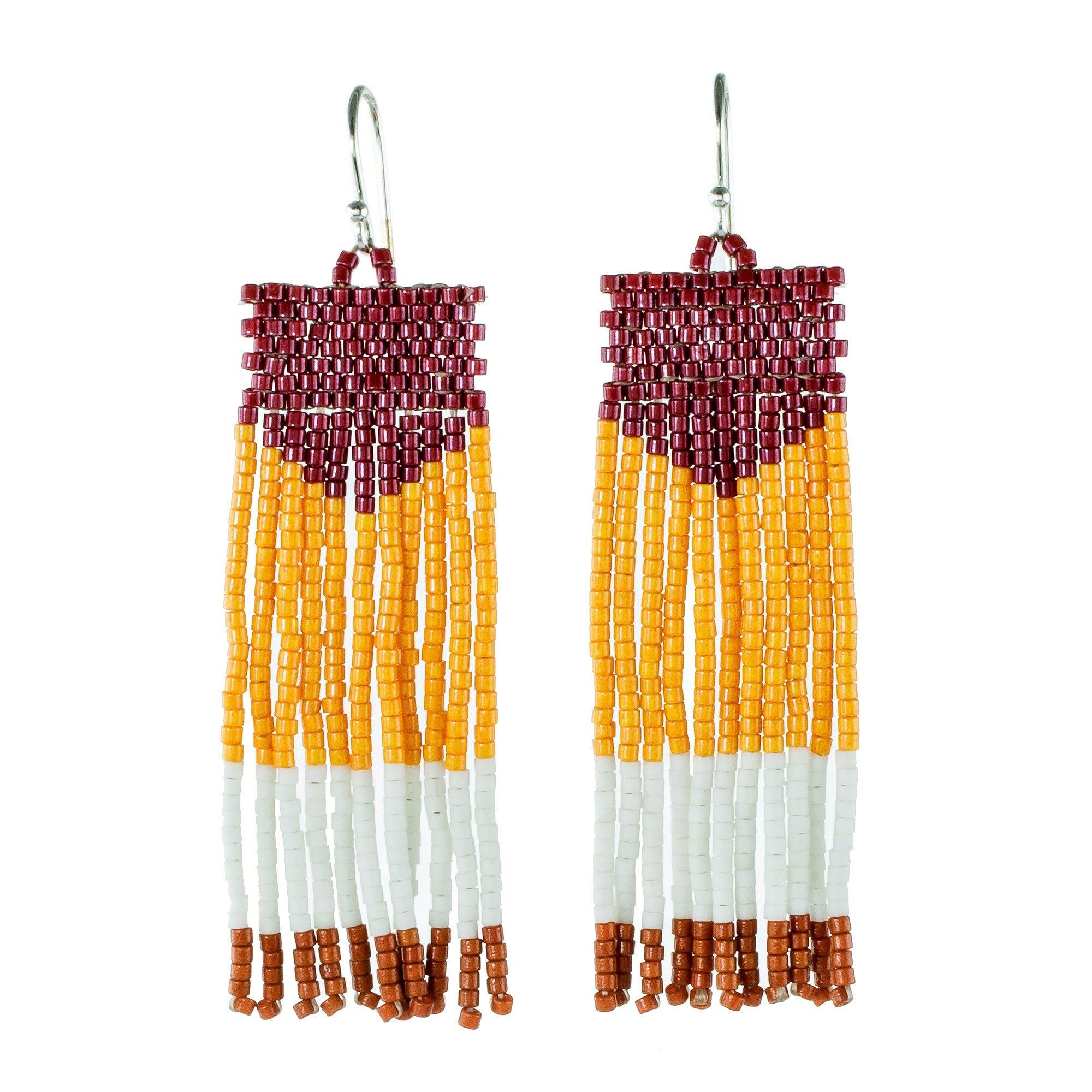 Premium Multicolored Beaded Waterfall Earrings – Handcrafted Elegance