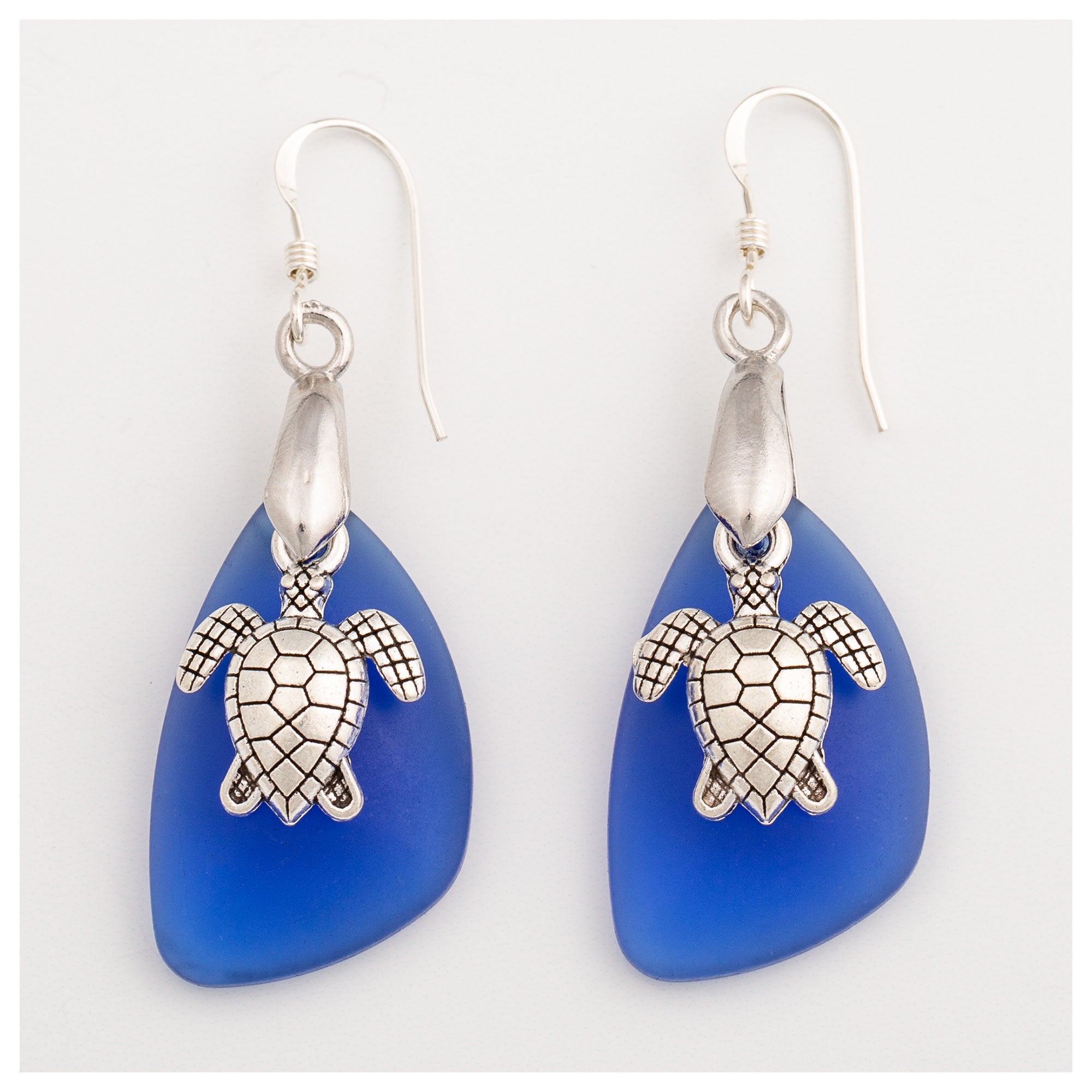 Premium Sea Turtle Sea Glass Earrings – Ultimate Style Statement