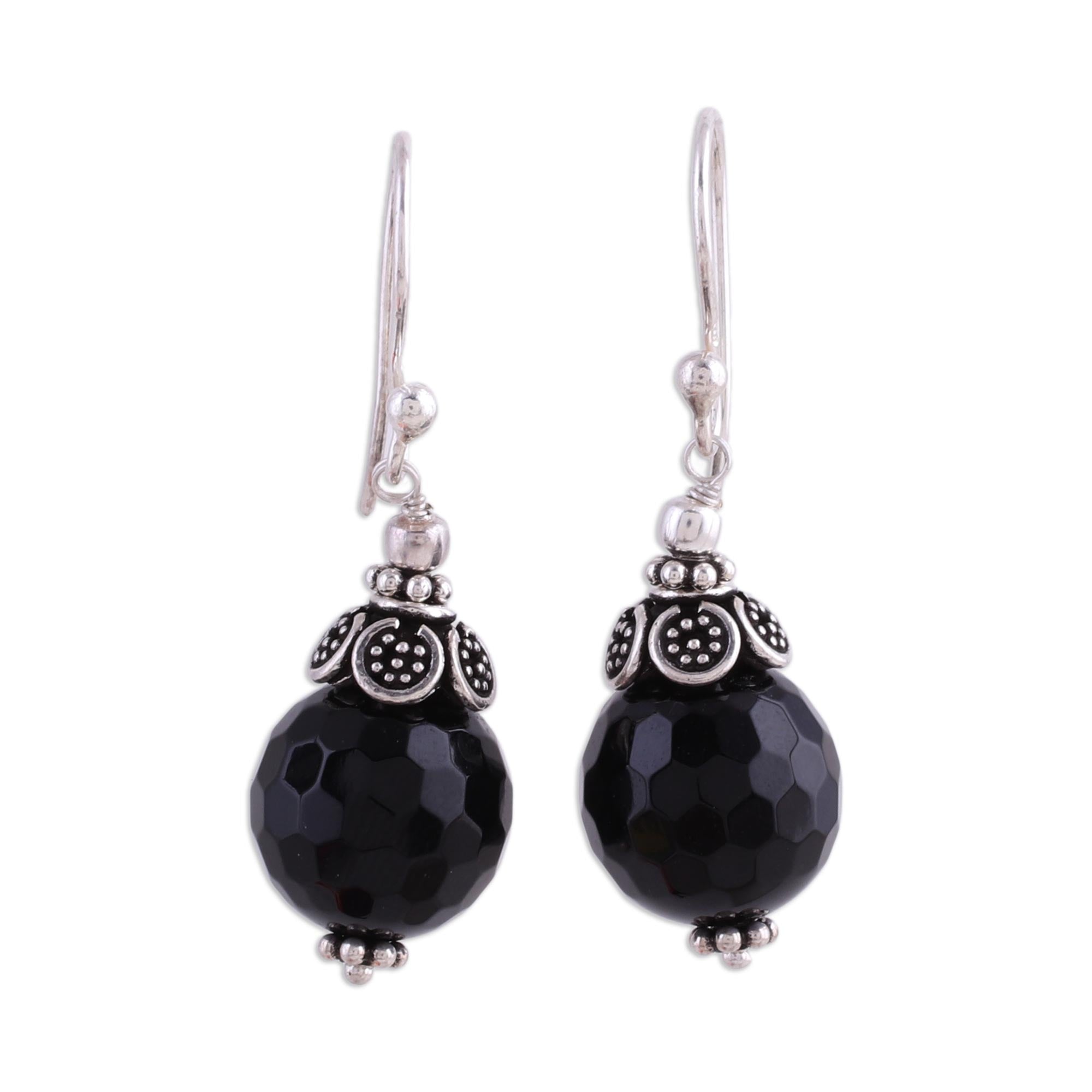 Premium Onyx Jaipur Sonnet Earrings - Ultimate Indian Elegance