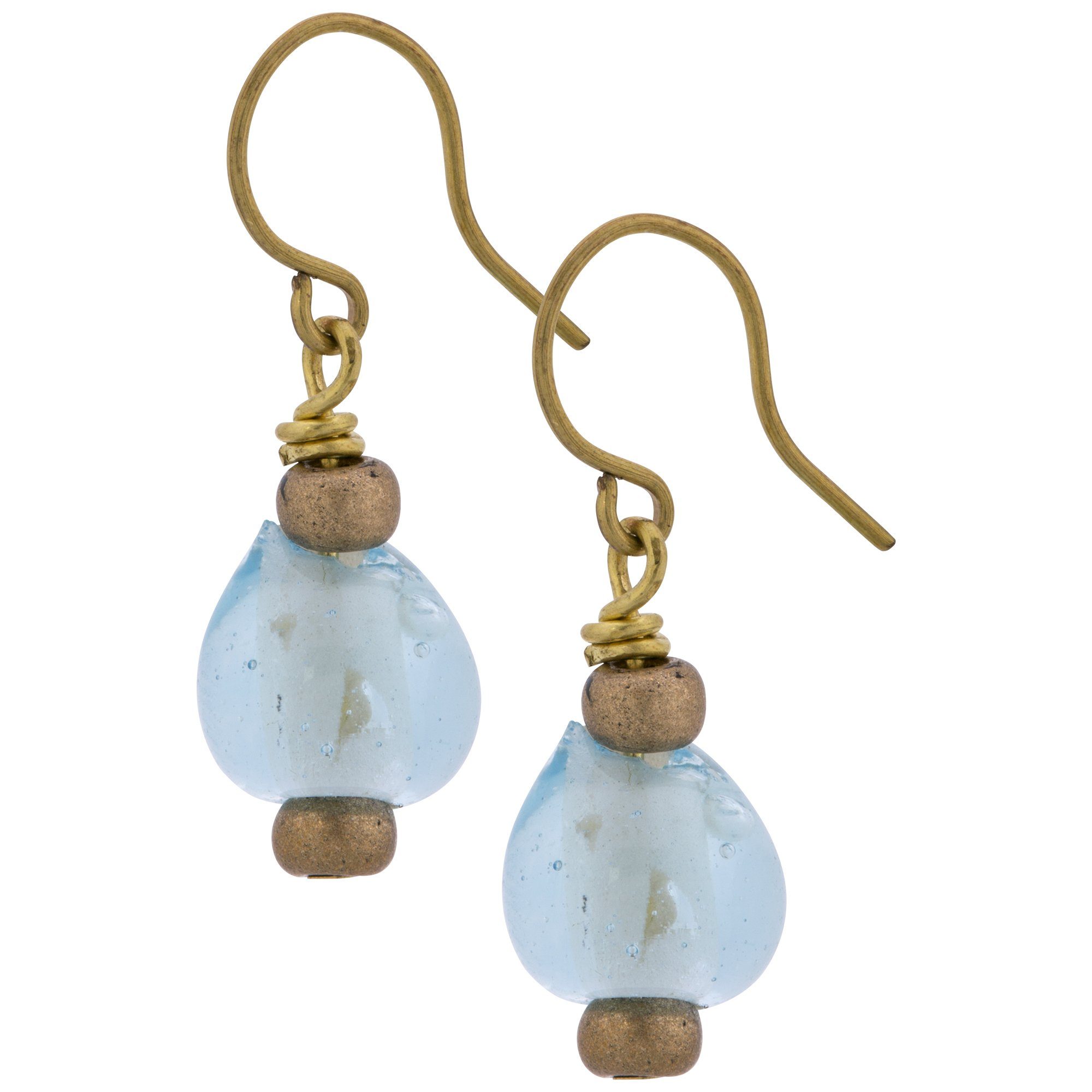 Premium Recycled Glass Droplet Earrings