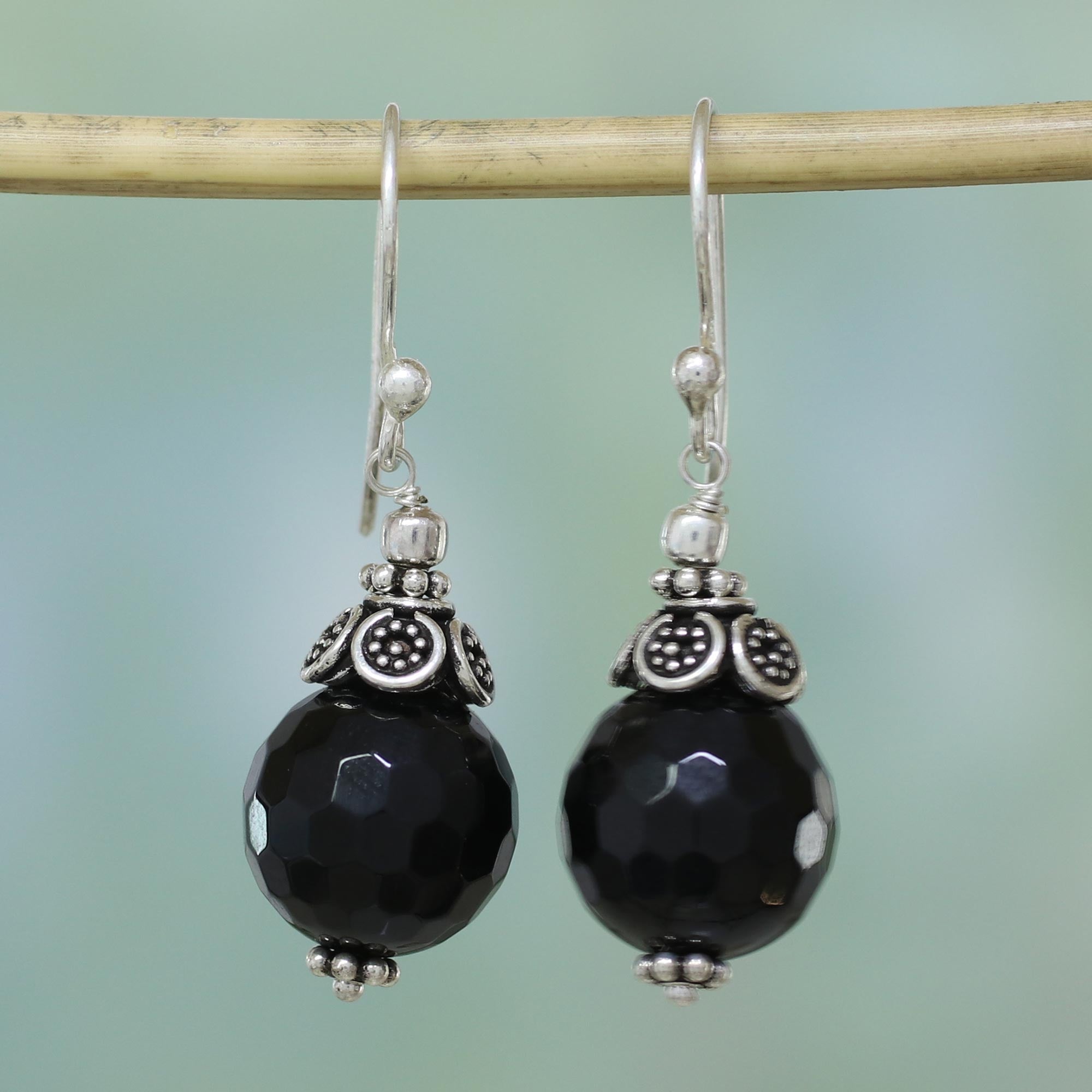 Premium Onyx Jaipur Sonnet Earrings - Ultimate Indian Elegance