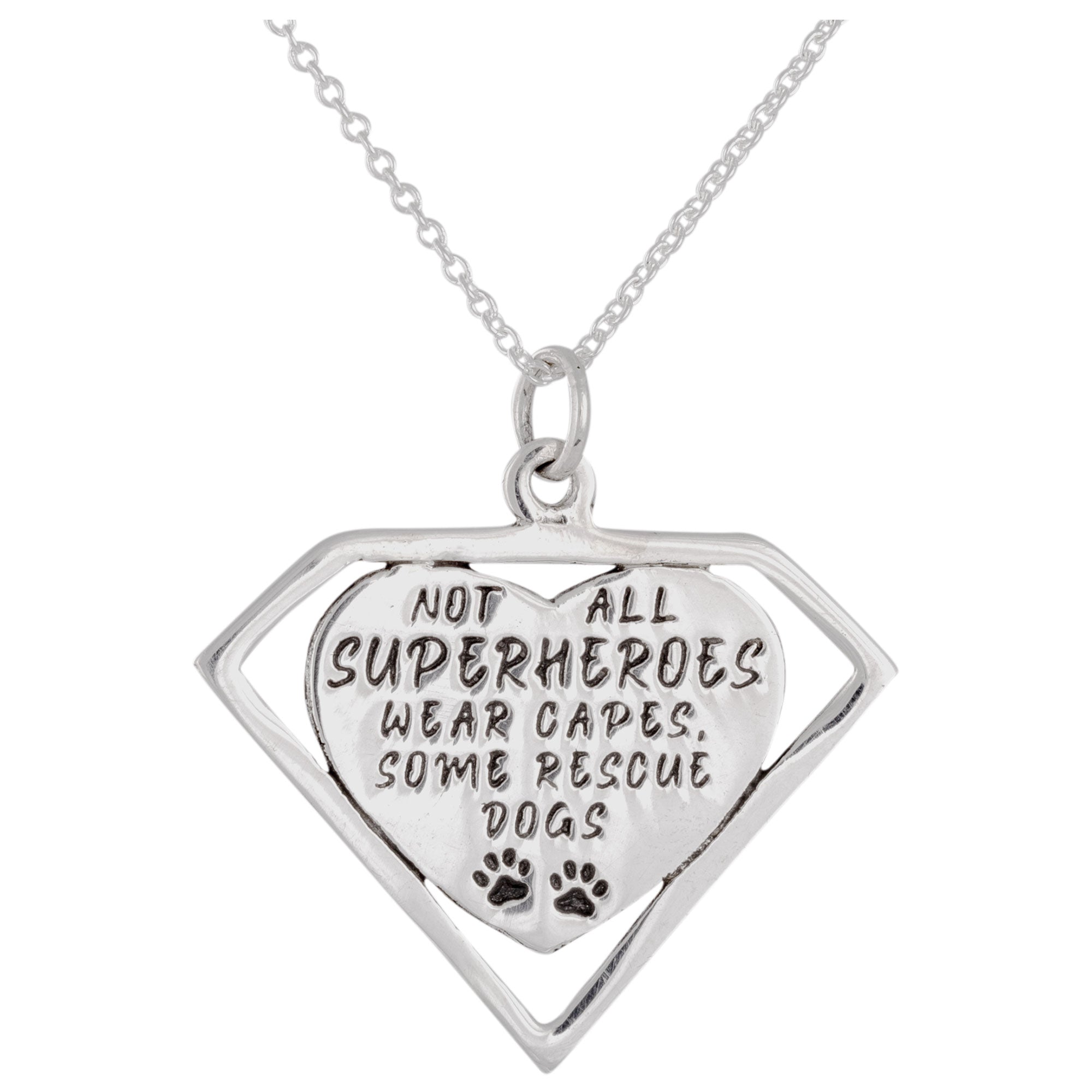 Premium Rescue Dogs Hero Necklace - Ultimate Tribute for Dog Rescuers