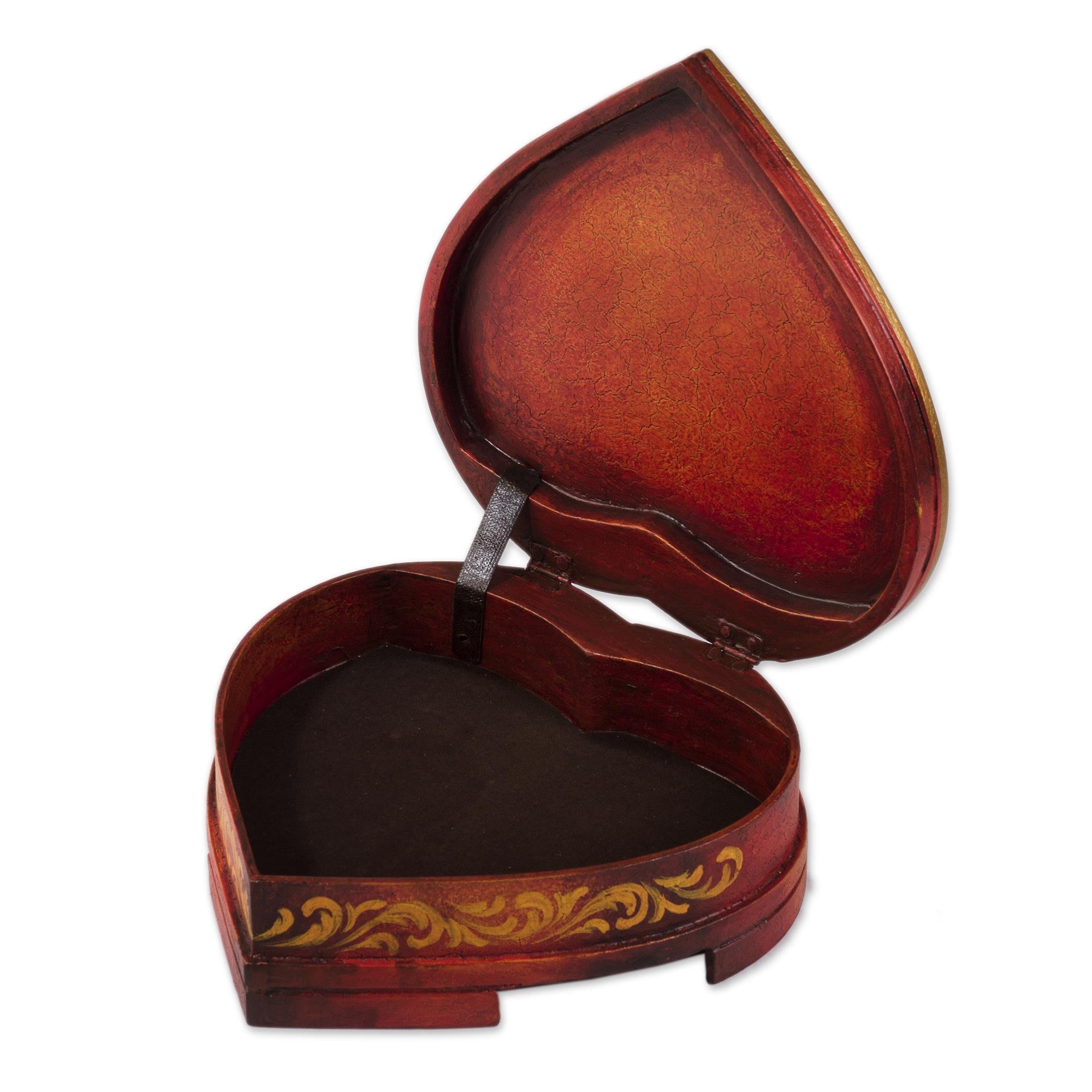 Premium Timeless Love: Handcrafted Heart-Shaped Cedar Jewelry Box for Women