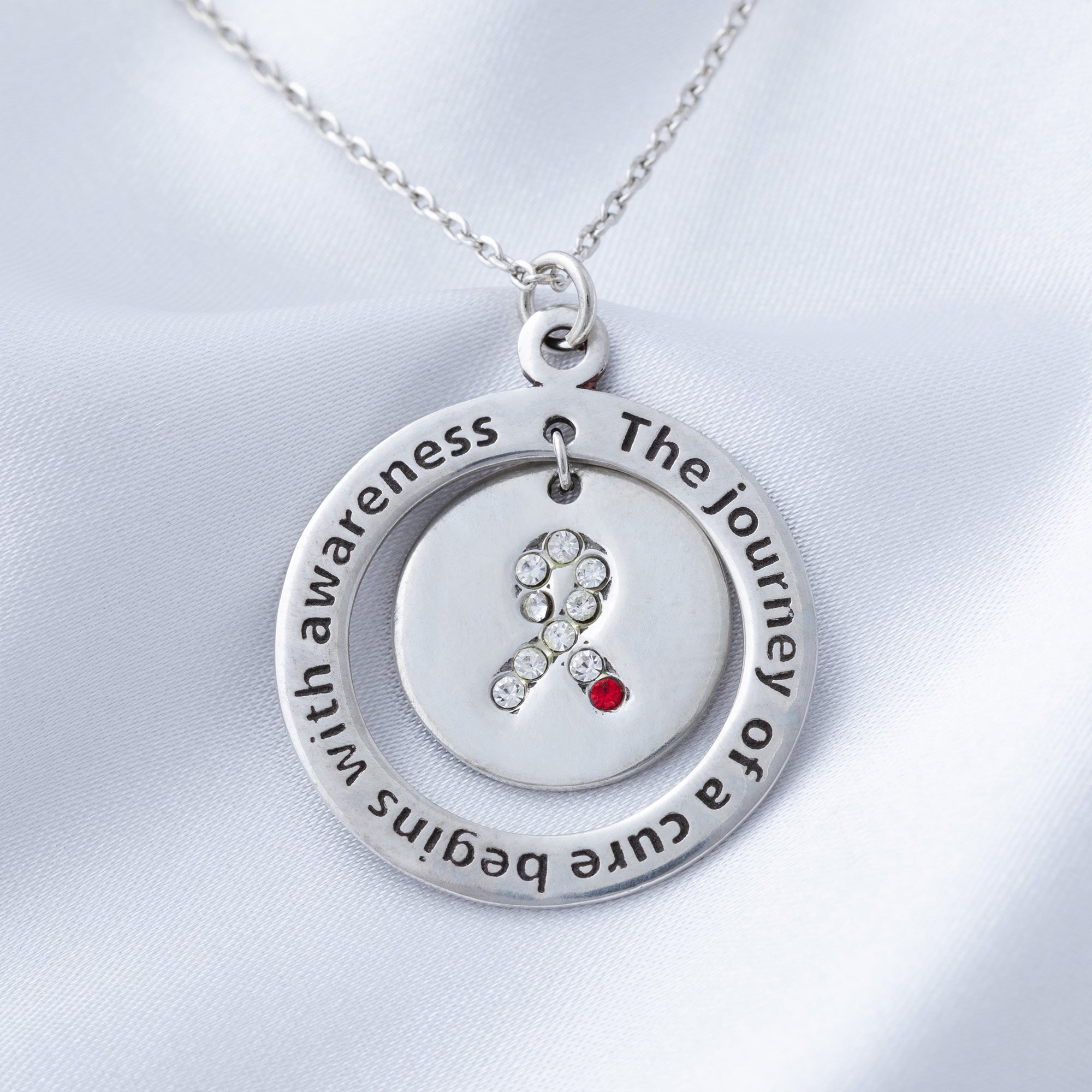 Premium Diabetes Awareness Pewter Necklace - Inspire Hope & Support a Cure