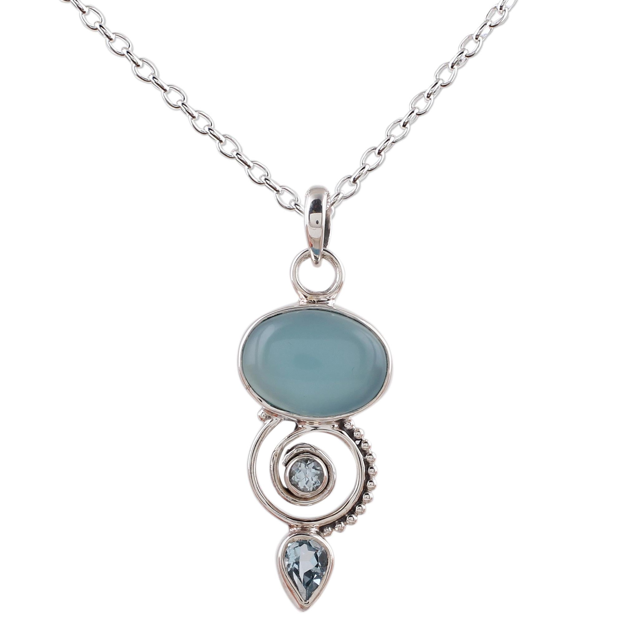 Premium Sentimental Journey Multi-Gem Silver Necklace