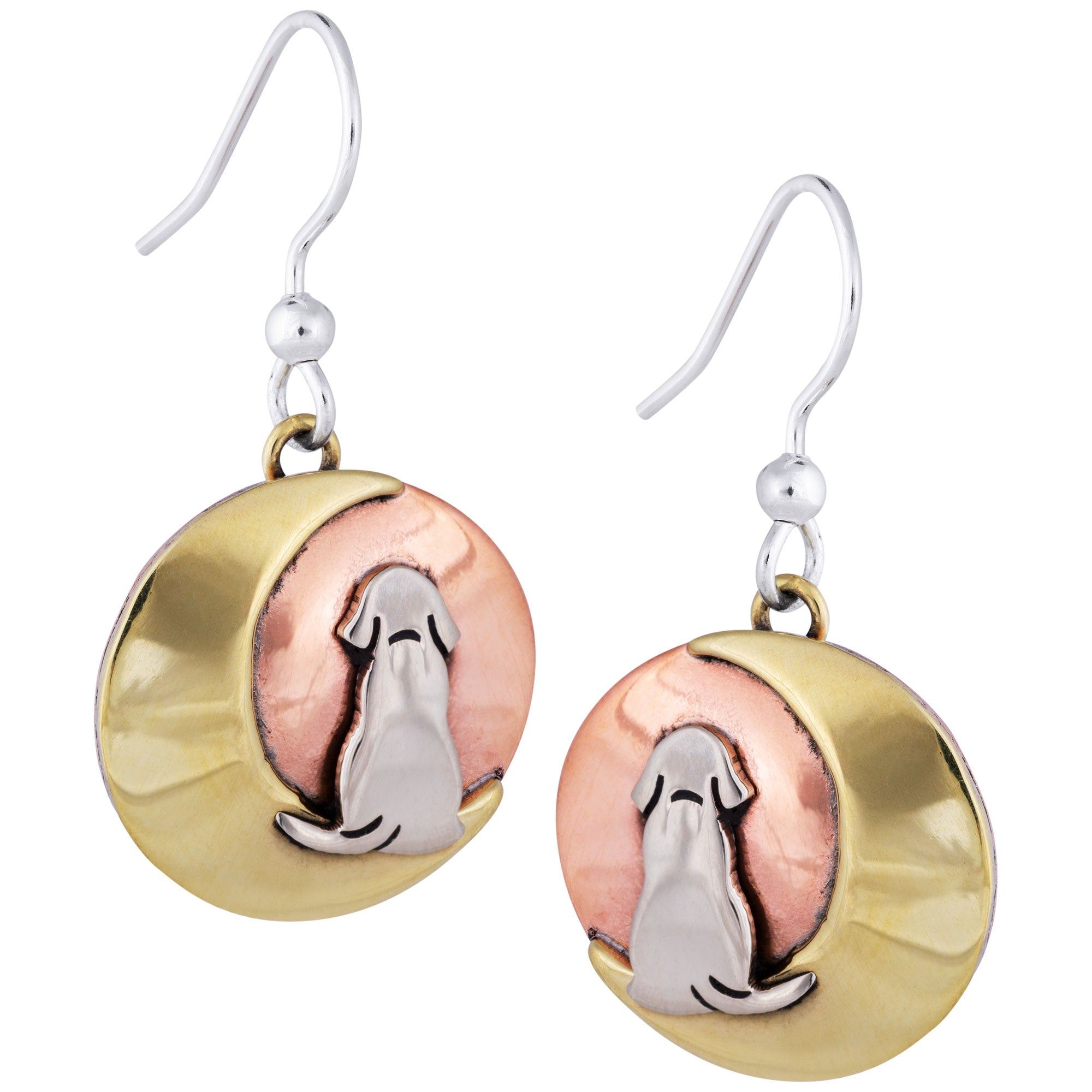 Premium Moonlight Dog Earrings | Fair Trade & Handmade