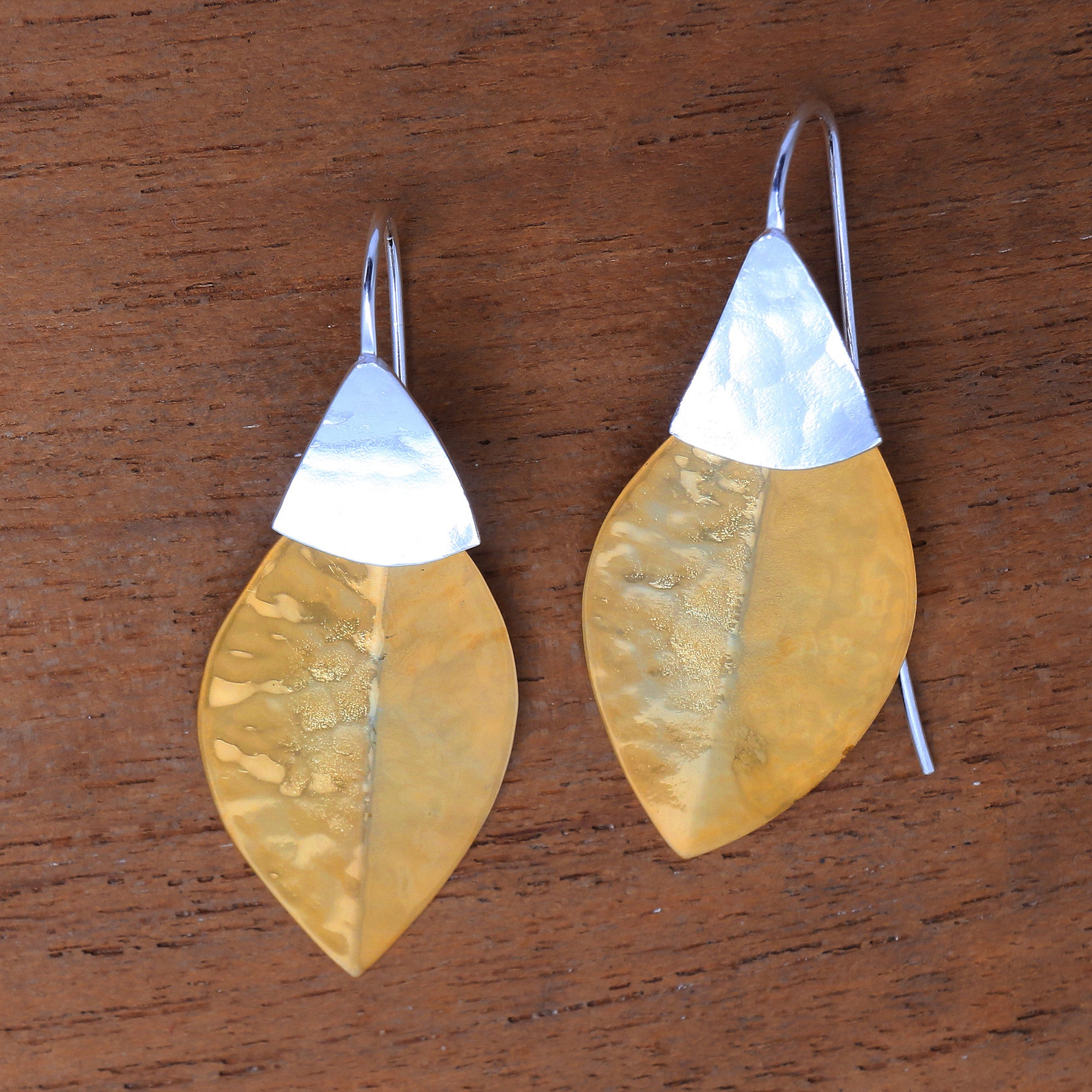 Premium 22k Gold Plated Bali Dangle Earrings - Modern Fall Design