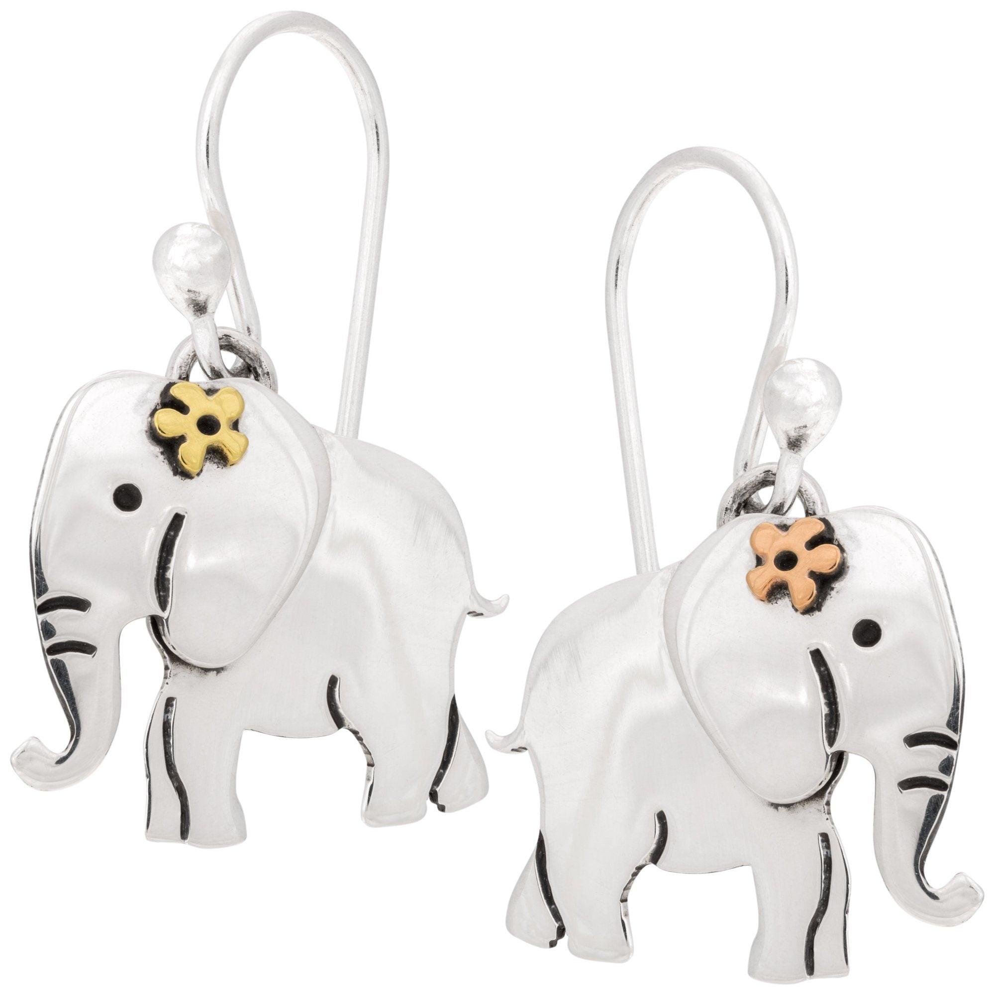 Premium Sterling Silver Elephant Earrings – Handcrafted Elegance