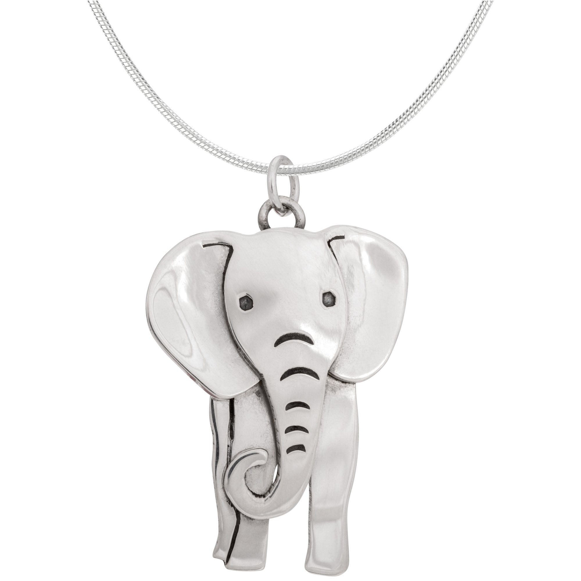 Premium Elephant Sterling Silver Necklace - Handcrafted Elegance