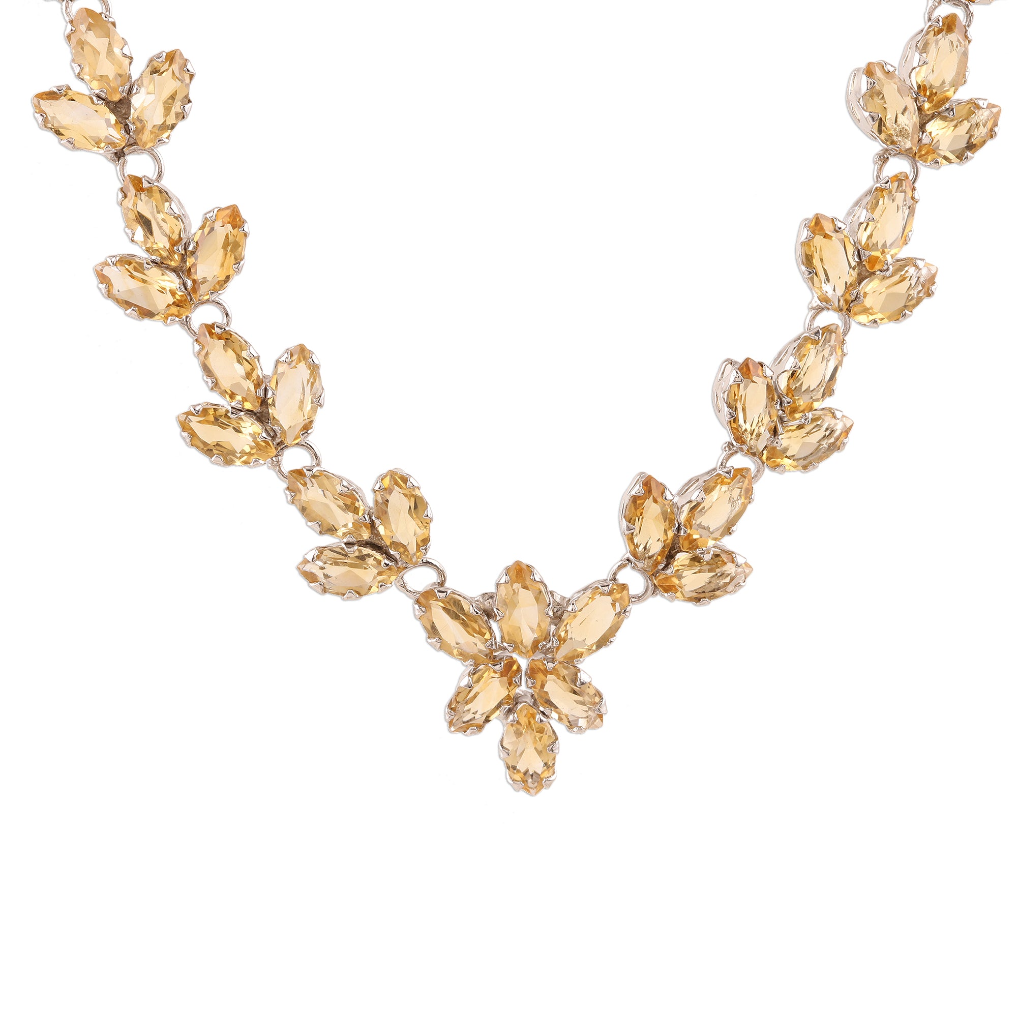 Premium Gujarat Princess 30 Carat Citrine Gemstone Necklace