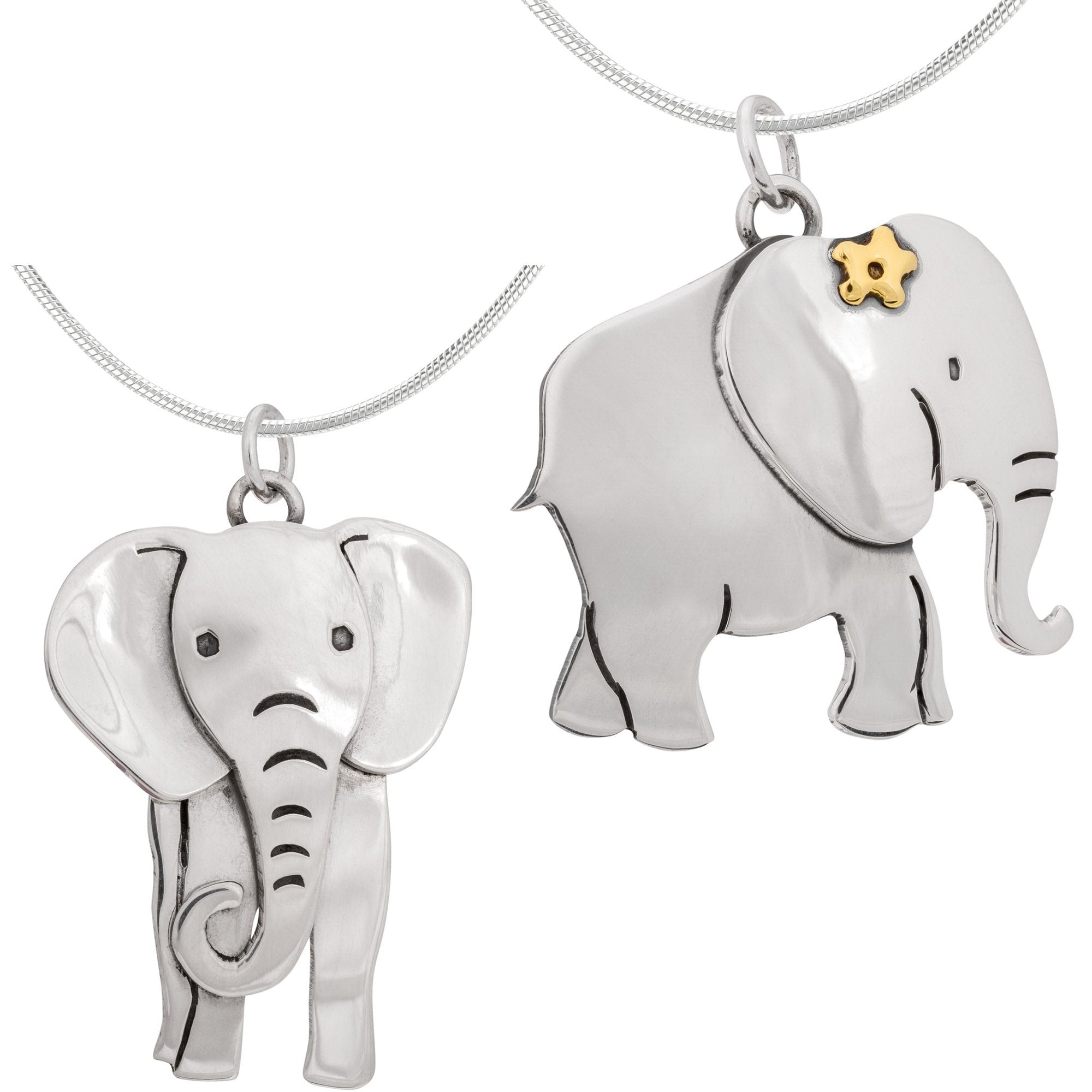 Premium Elephant Sterling Silver Necklace - Handcrafted Elegance