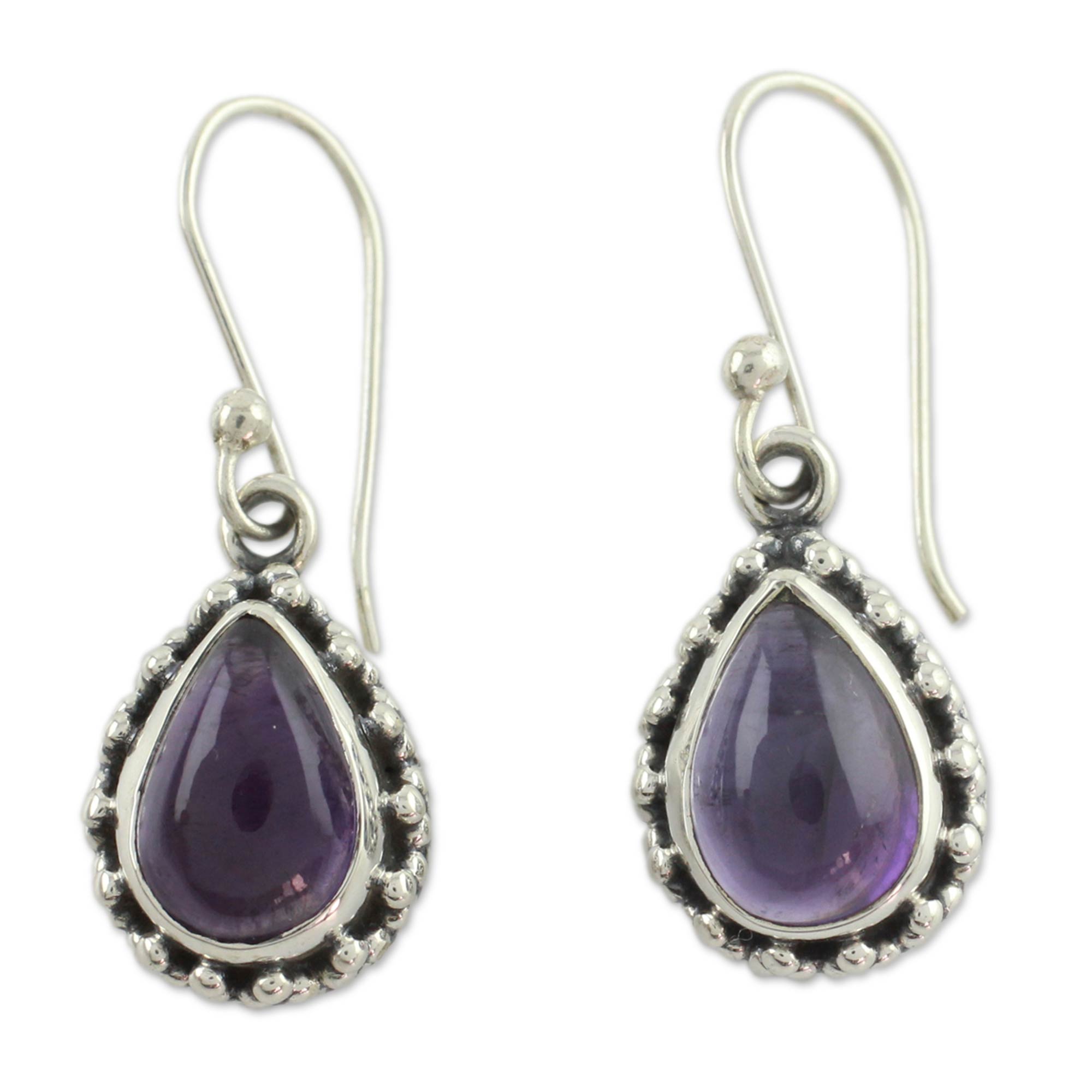 Premium Kiss Me Fair Trade Amethyst Earrings - Ultimate Elegance