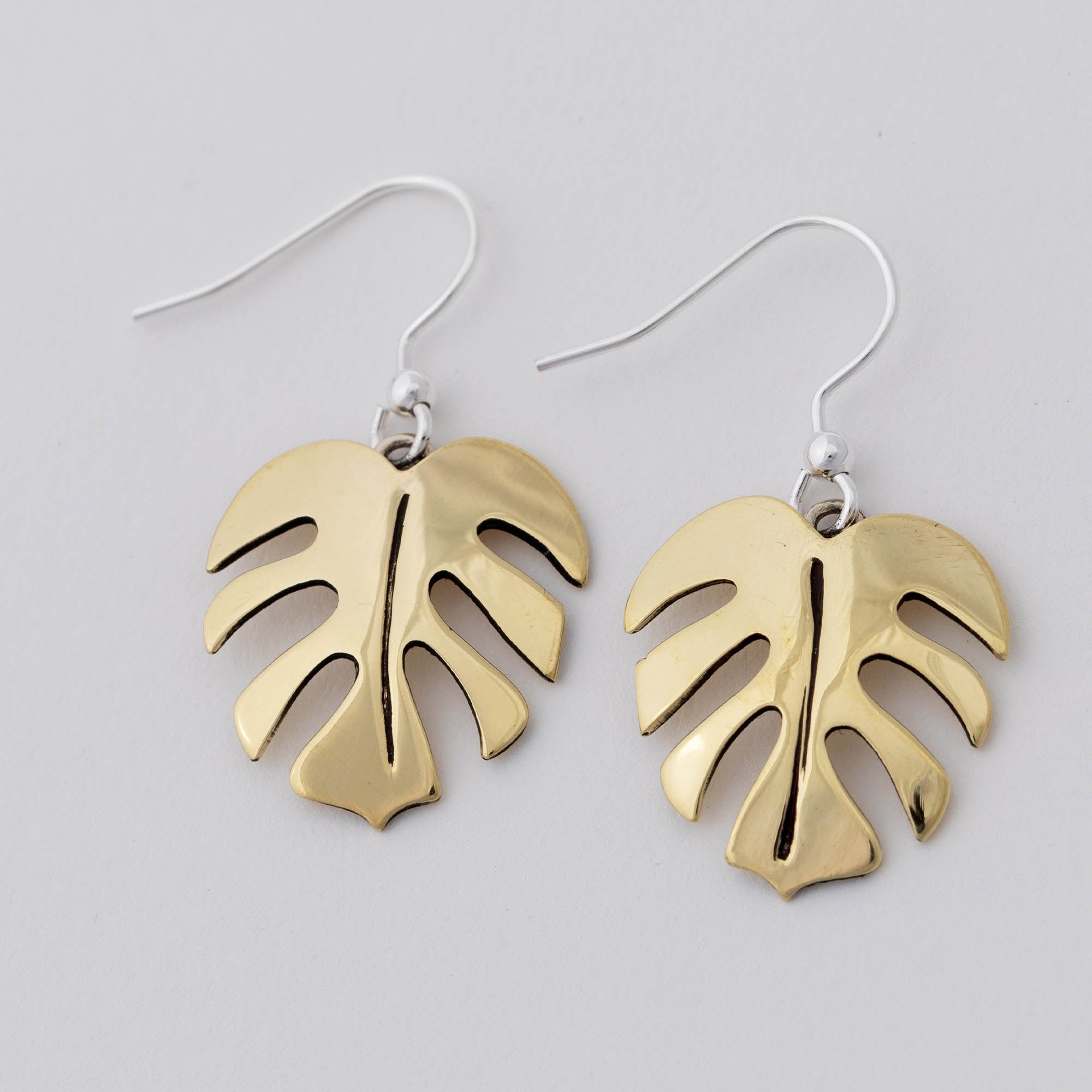 Premium Mixed Metal Falling Leaf Earrings - Ultimate Nature-Inspired Jewelry